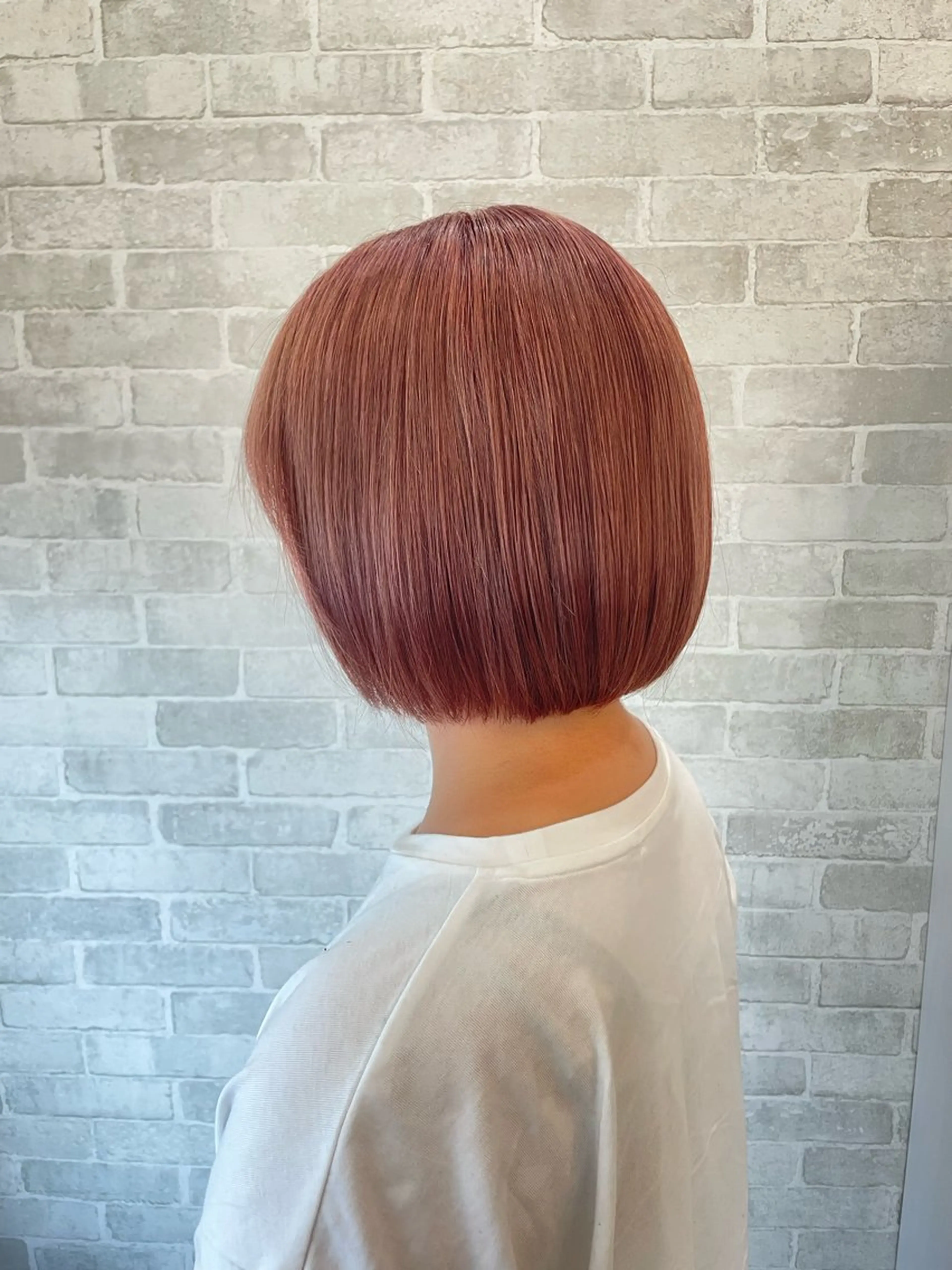 カラー ベージュカラー ピンクカラー ピンクベージュ ヘアカラー 米田 優唯のヘアスタイル