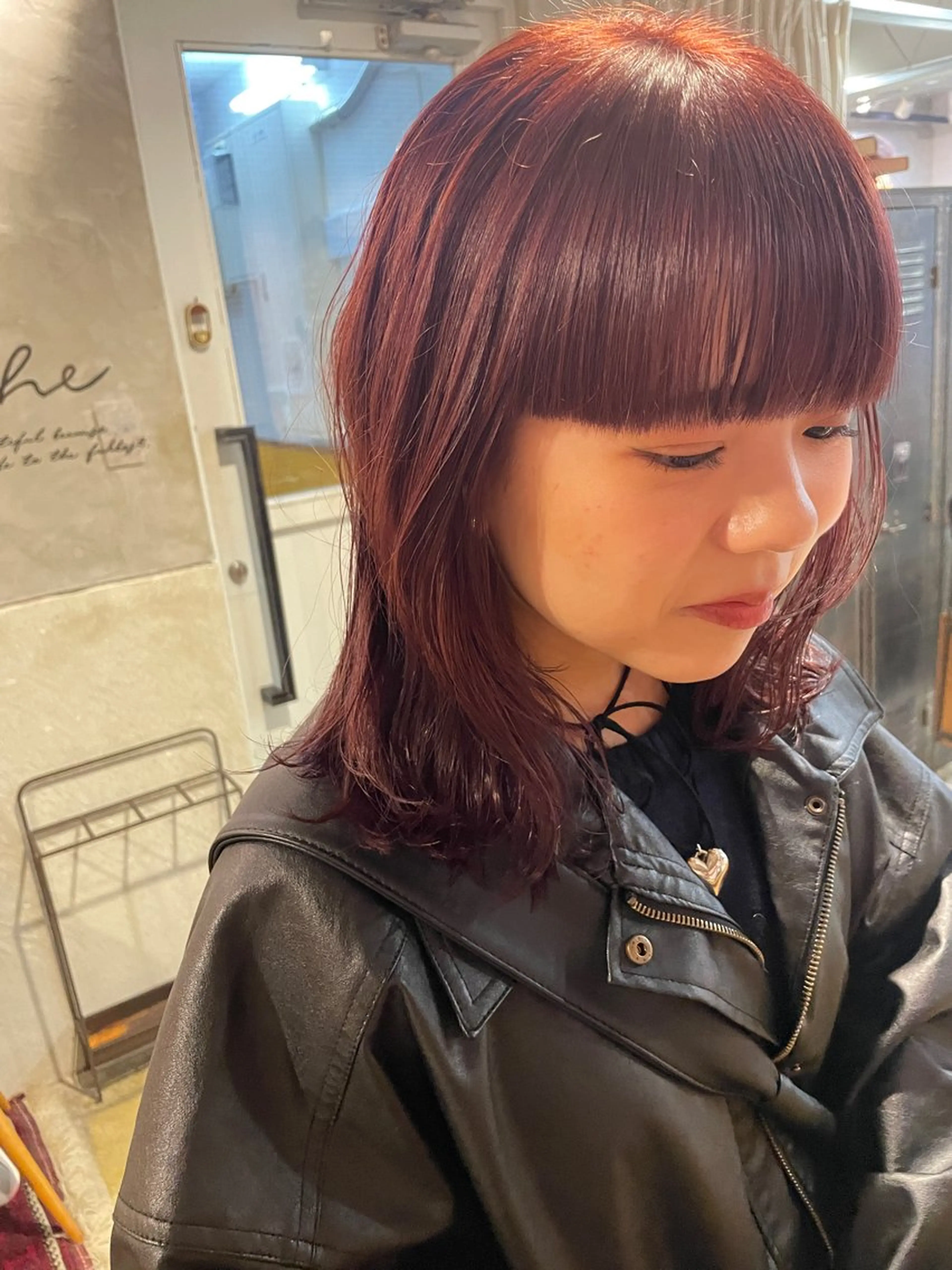 セミロング カット ヘアカラー トリートメント さの あやねのヘアスタイル