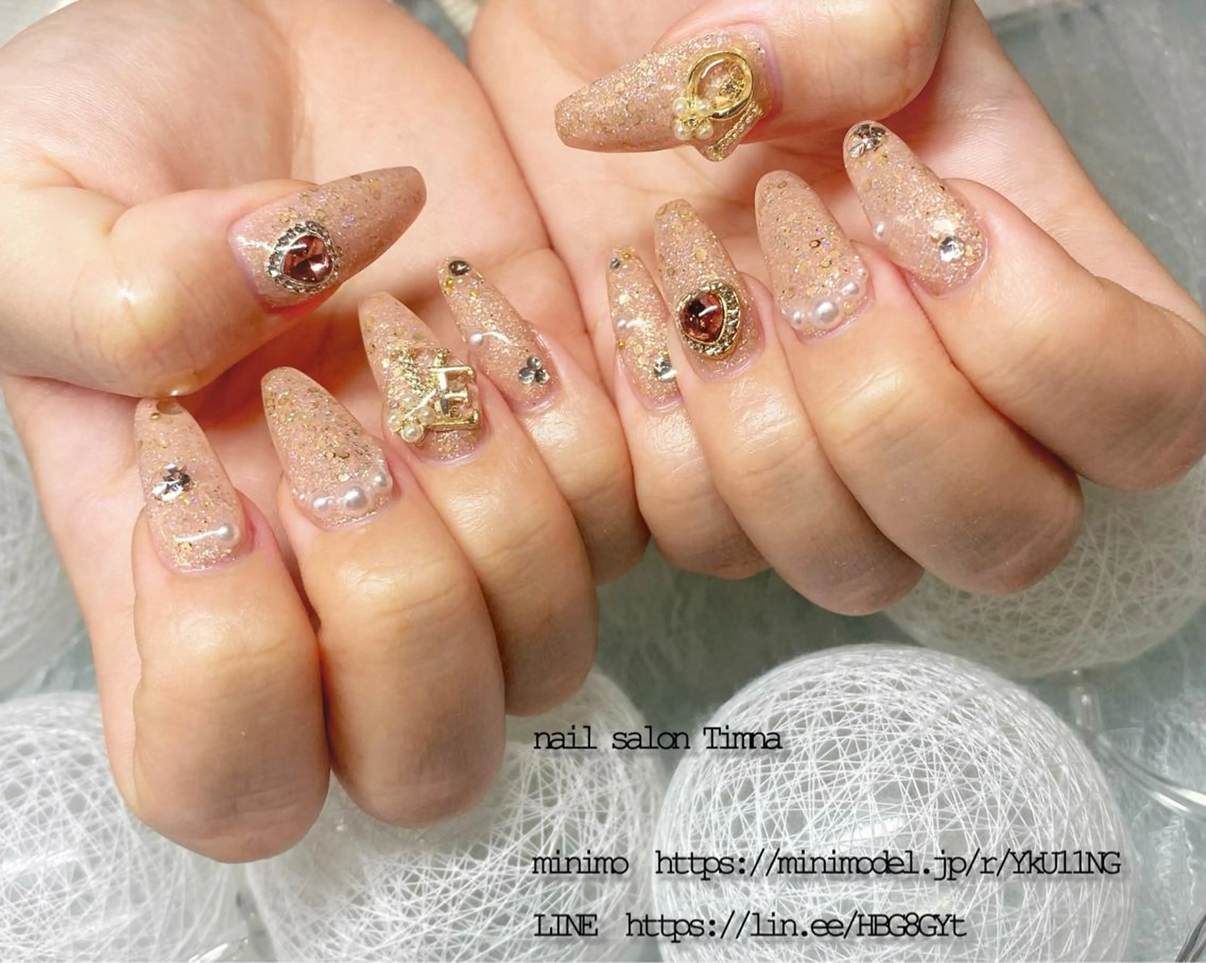 ロング ハンドネイル NAILSALON 🍔Timna🍟のネイルデザイン