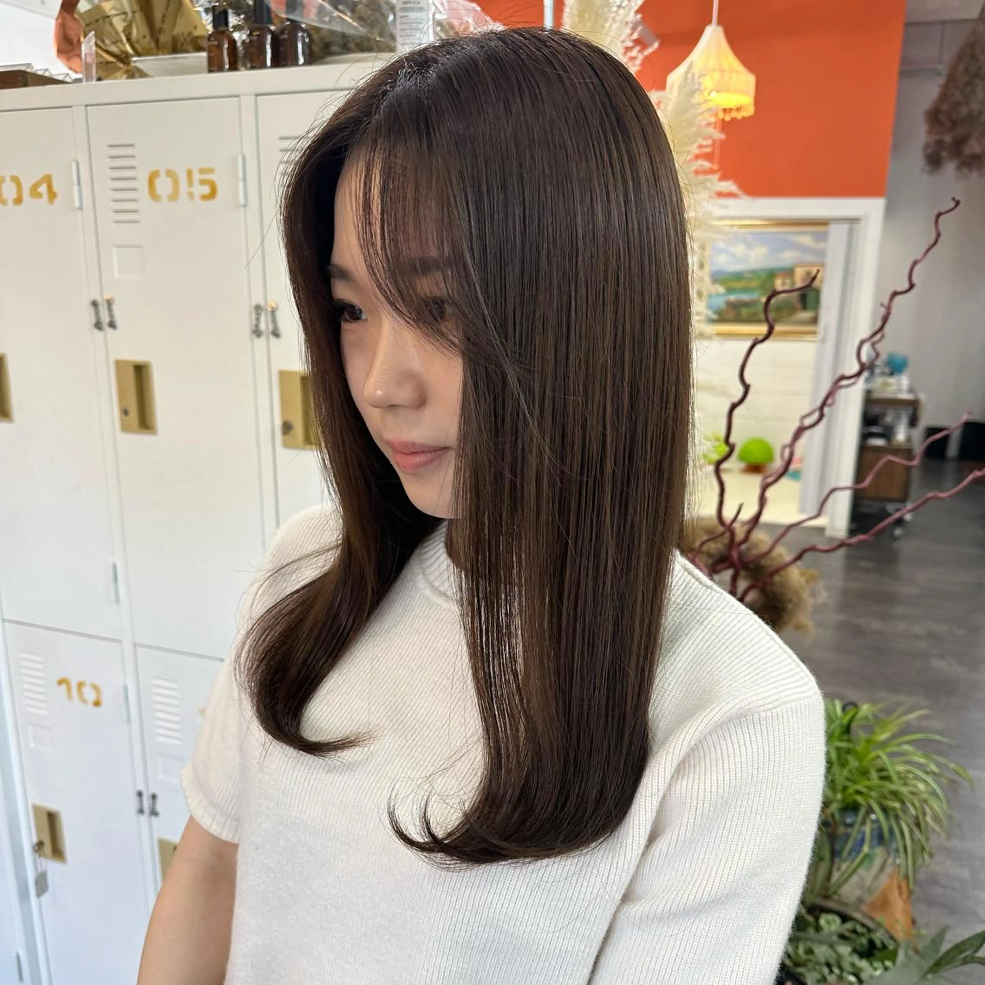 セミロング カラー カット ヘアカラー トリートメント YUIMARL➰💖 NATSUKIのヘアスタイル