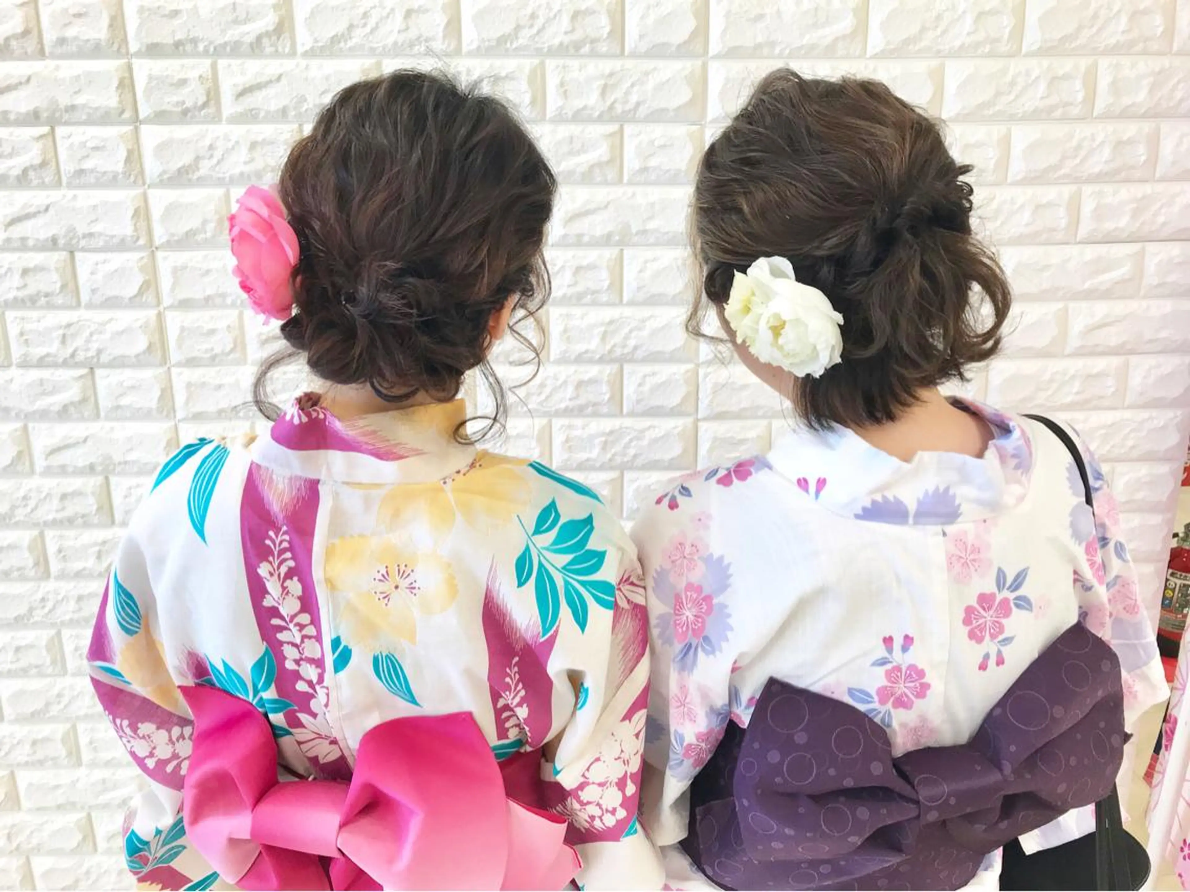 セミロング ヘアアレンジ 浴衣 ヘアセット 高橋恵🌈生え癖改善 ウルフ/レイヤーのヘアスタイル