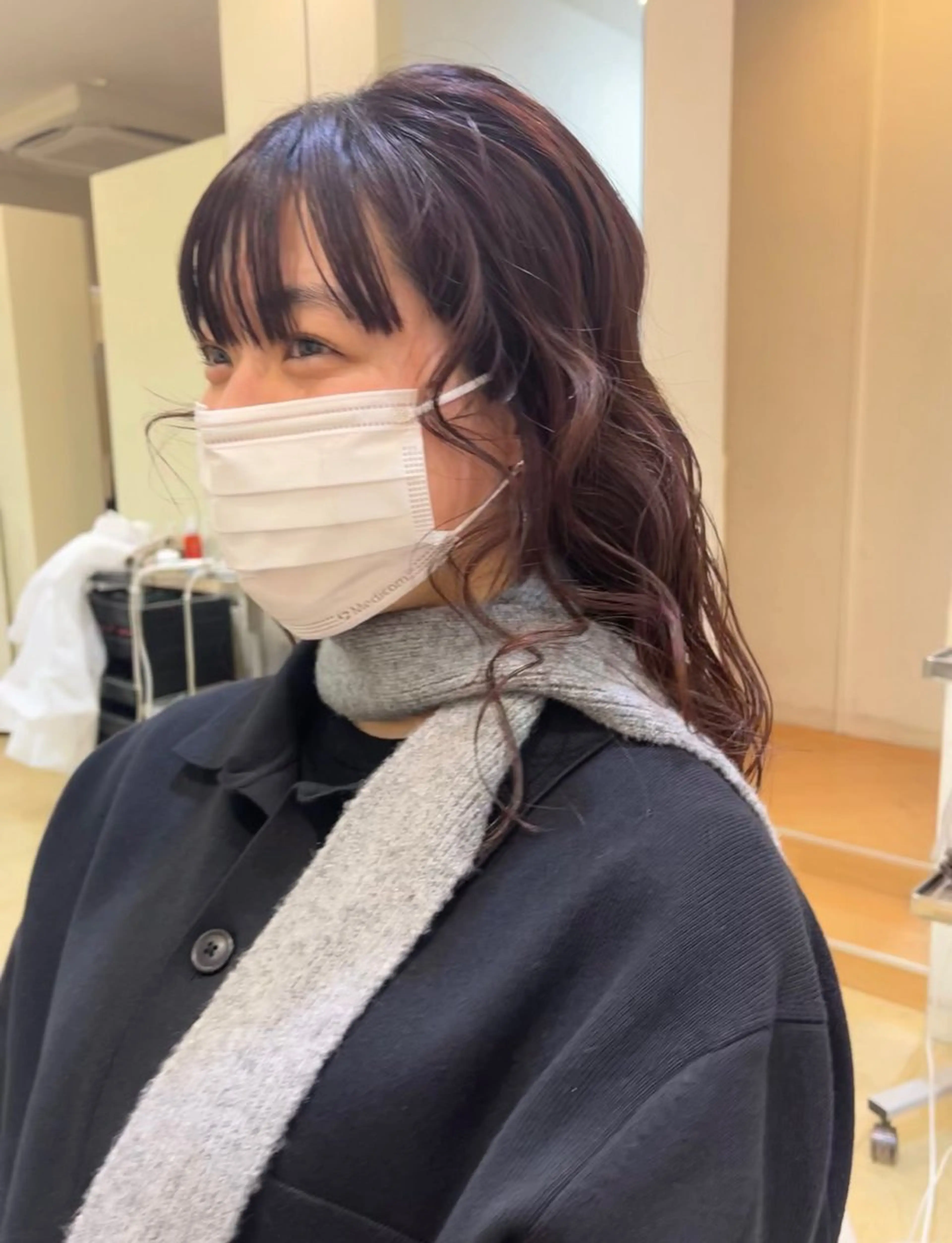 ロング カラー パーマ ヘアカラー RIO 福岡美容師のヘアスタイル