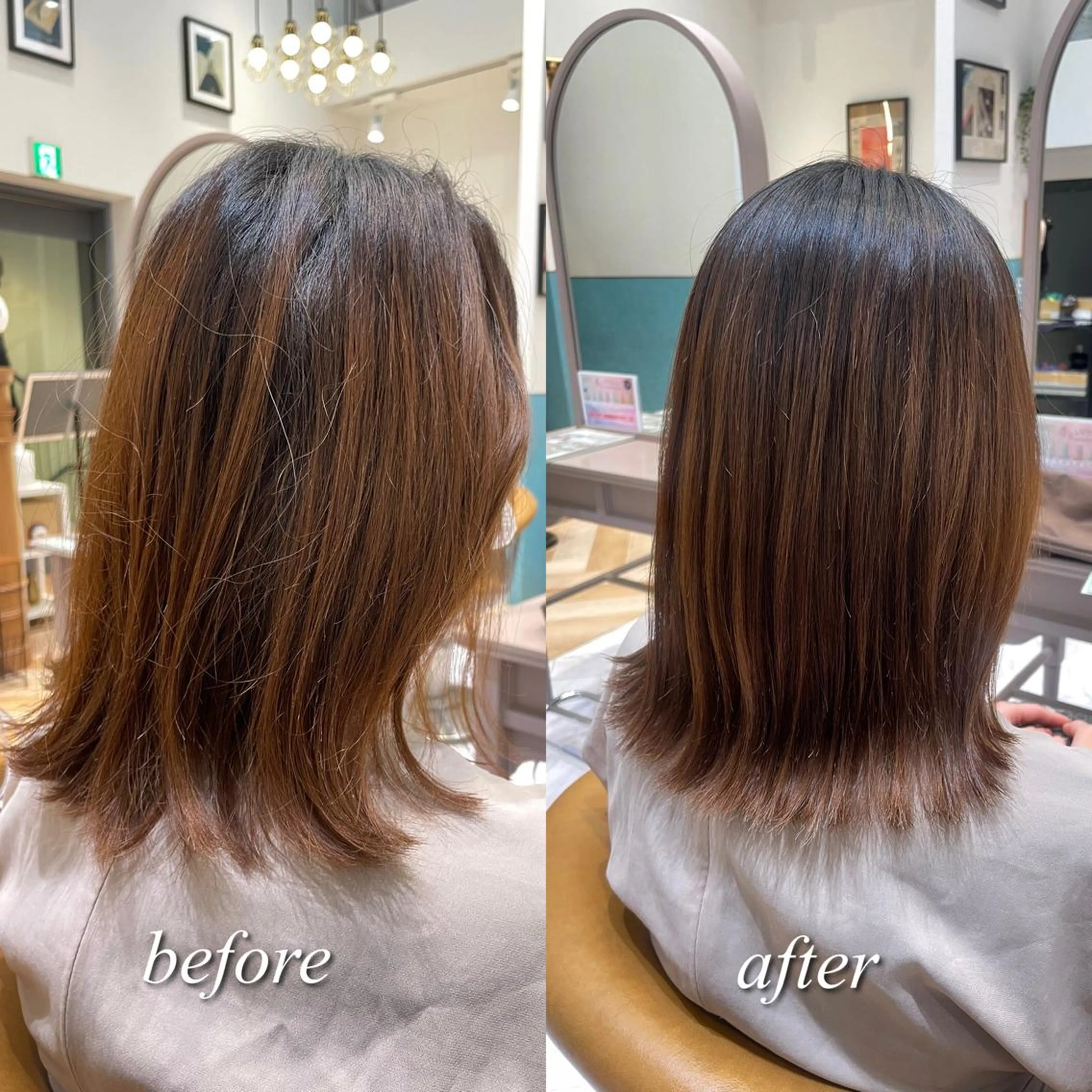 ミディアム トリートメント 韓国レイヤー 🧸🤍ちずみのヘアスタイル