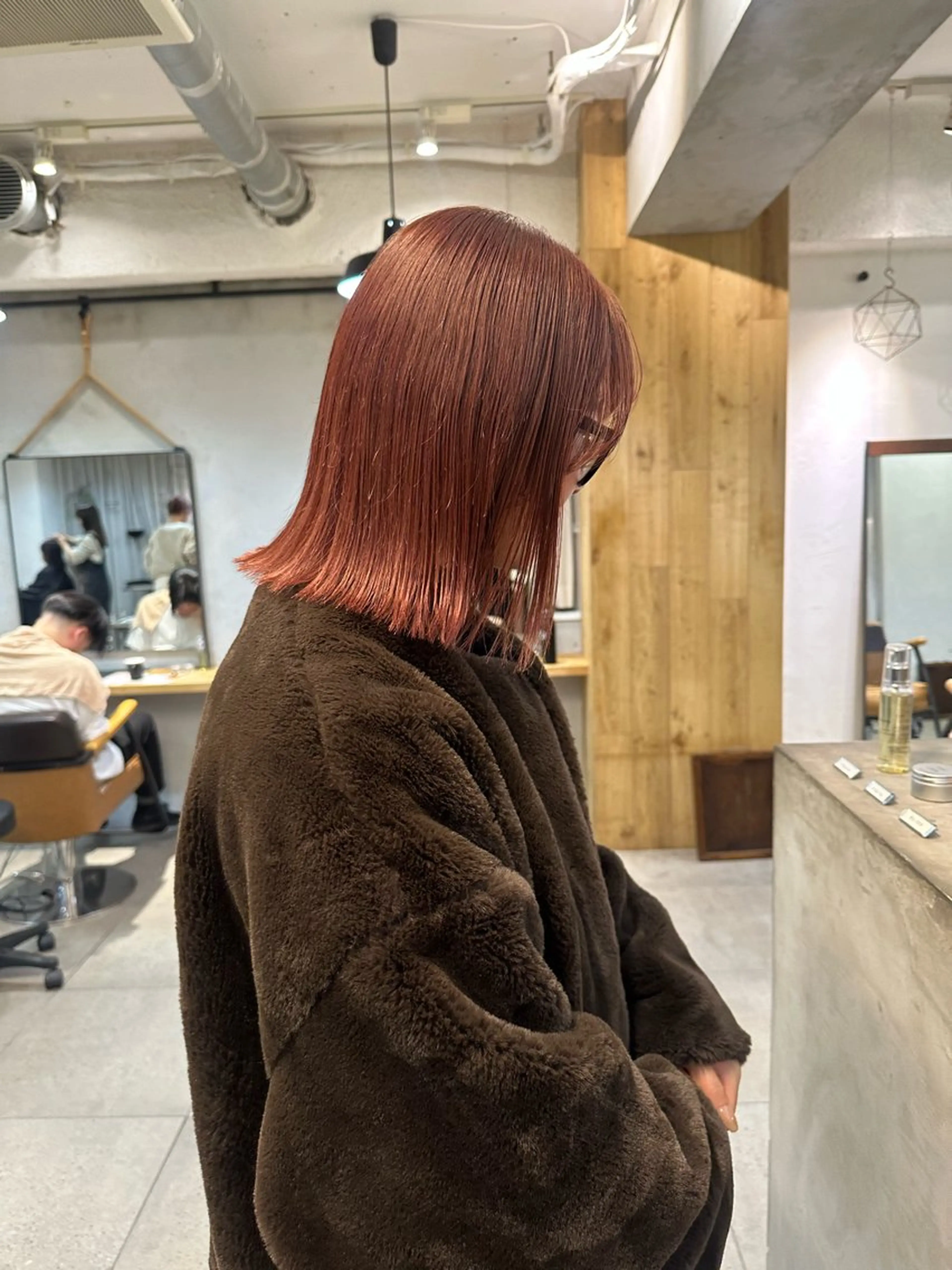 ミディアム カラー カット ヘアカラー トリートメント ヘッドスパ REINA☁️透明感 カラー/ぷつっと♡のヘアスタイル