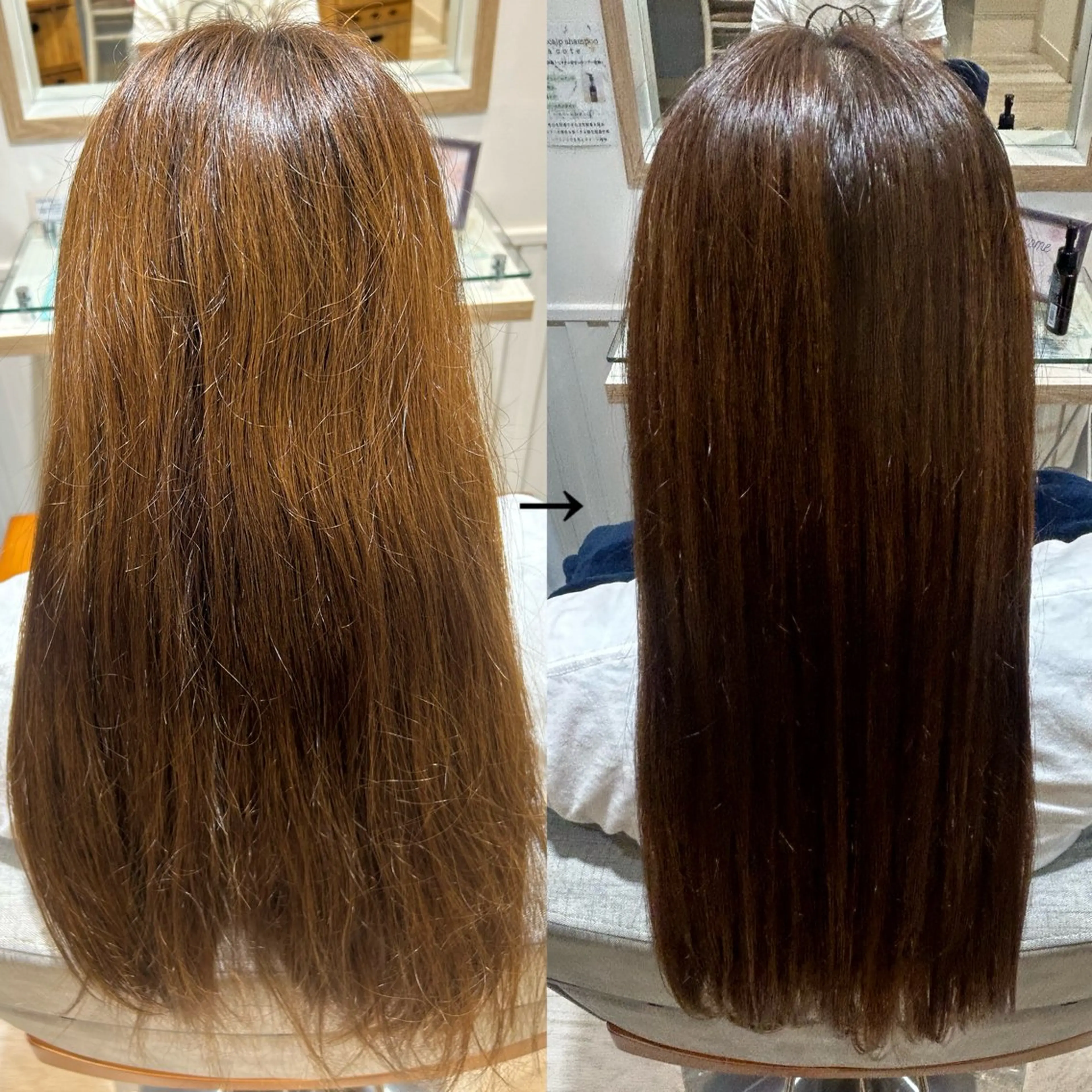 ロング 縮毛矯正 メンズカット募集中 大川🌻のヘアスタイル