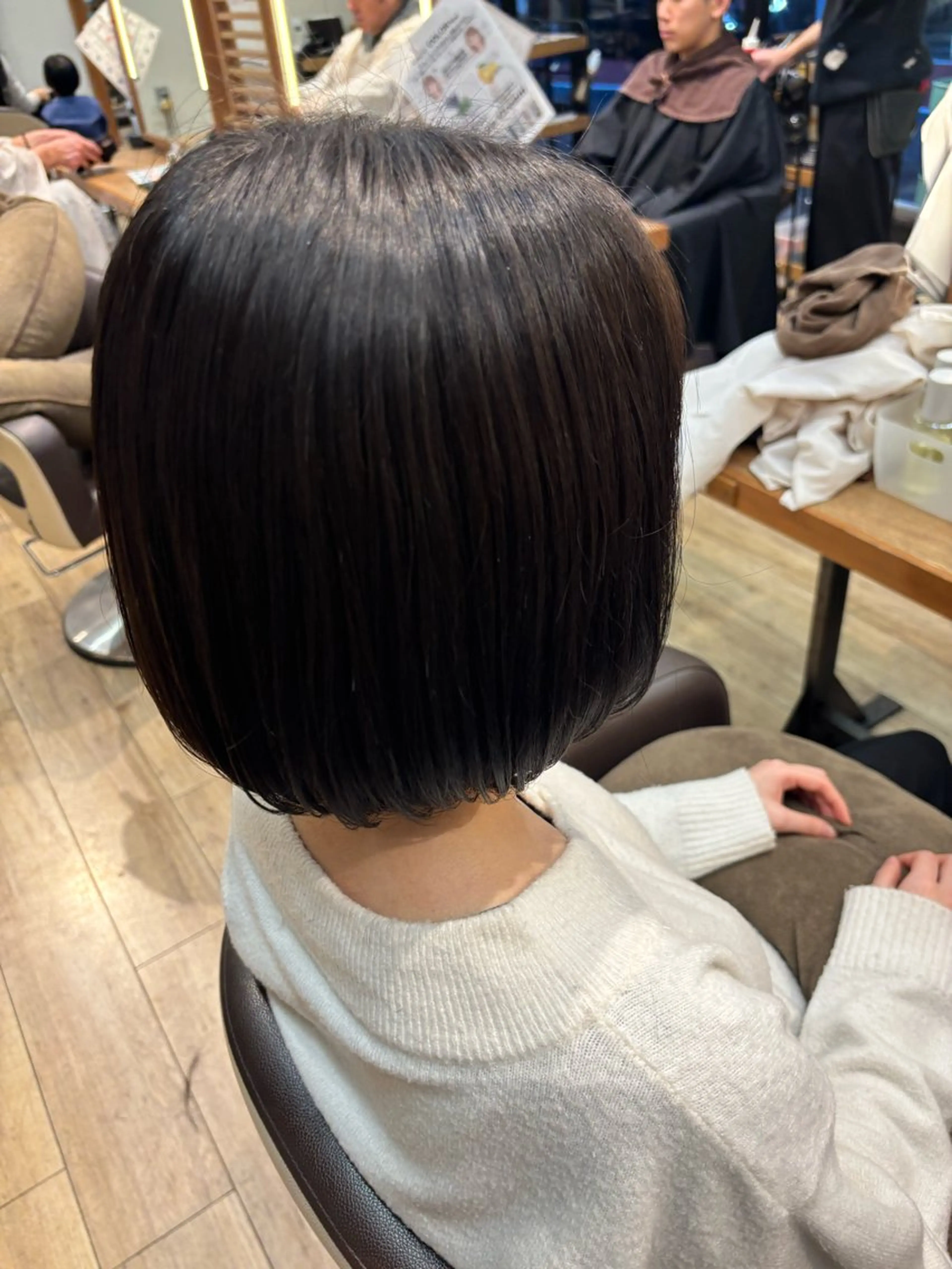 ミディアム カット ゆうこ🍀艶カラー/ ストレート/艶髪のヘアスタイル