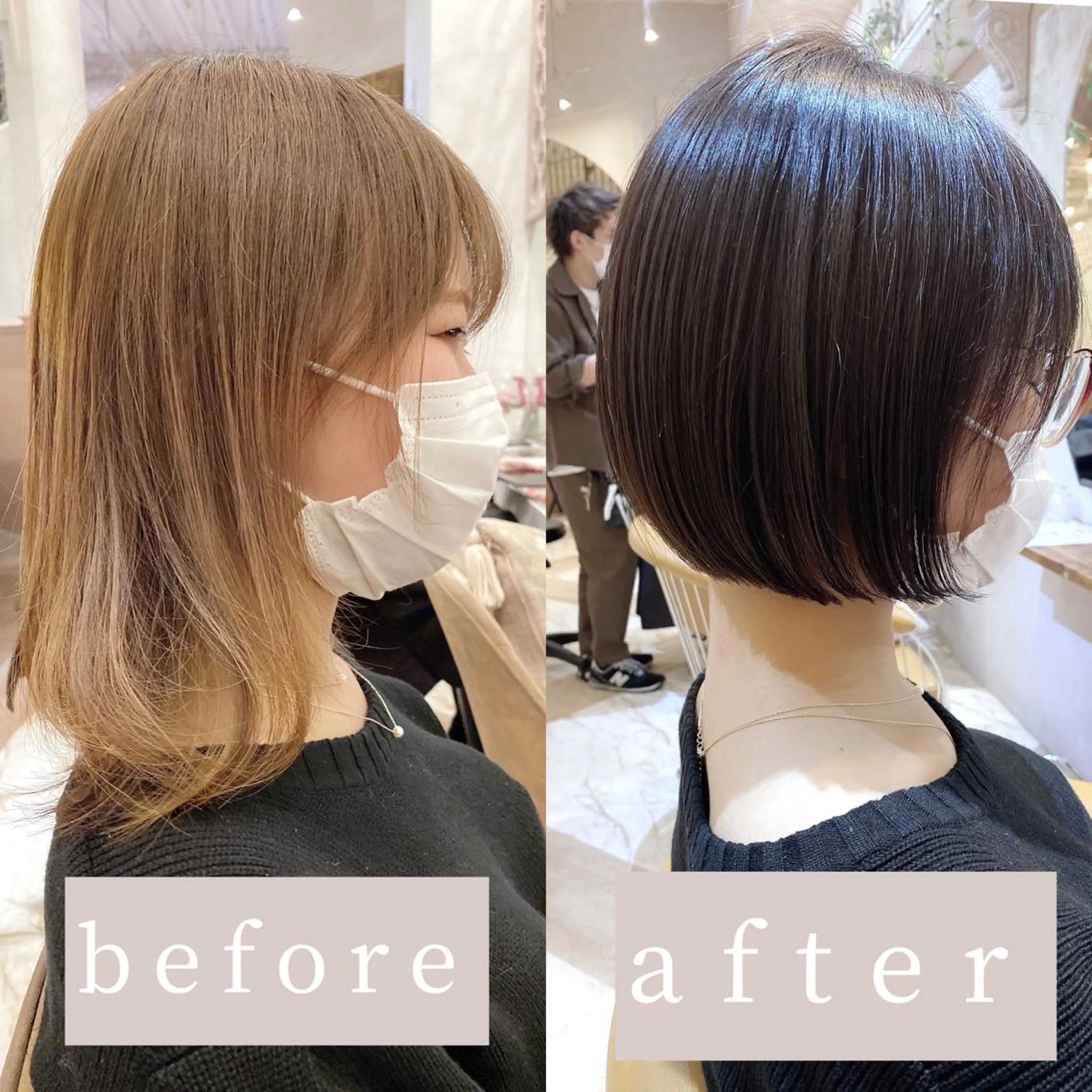 ショート カラー 似合わせカット カット ヘアカラー トリートメント ツヤ髪になりたい方へ 🩷柴田知亜希のヘアスタイル