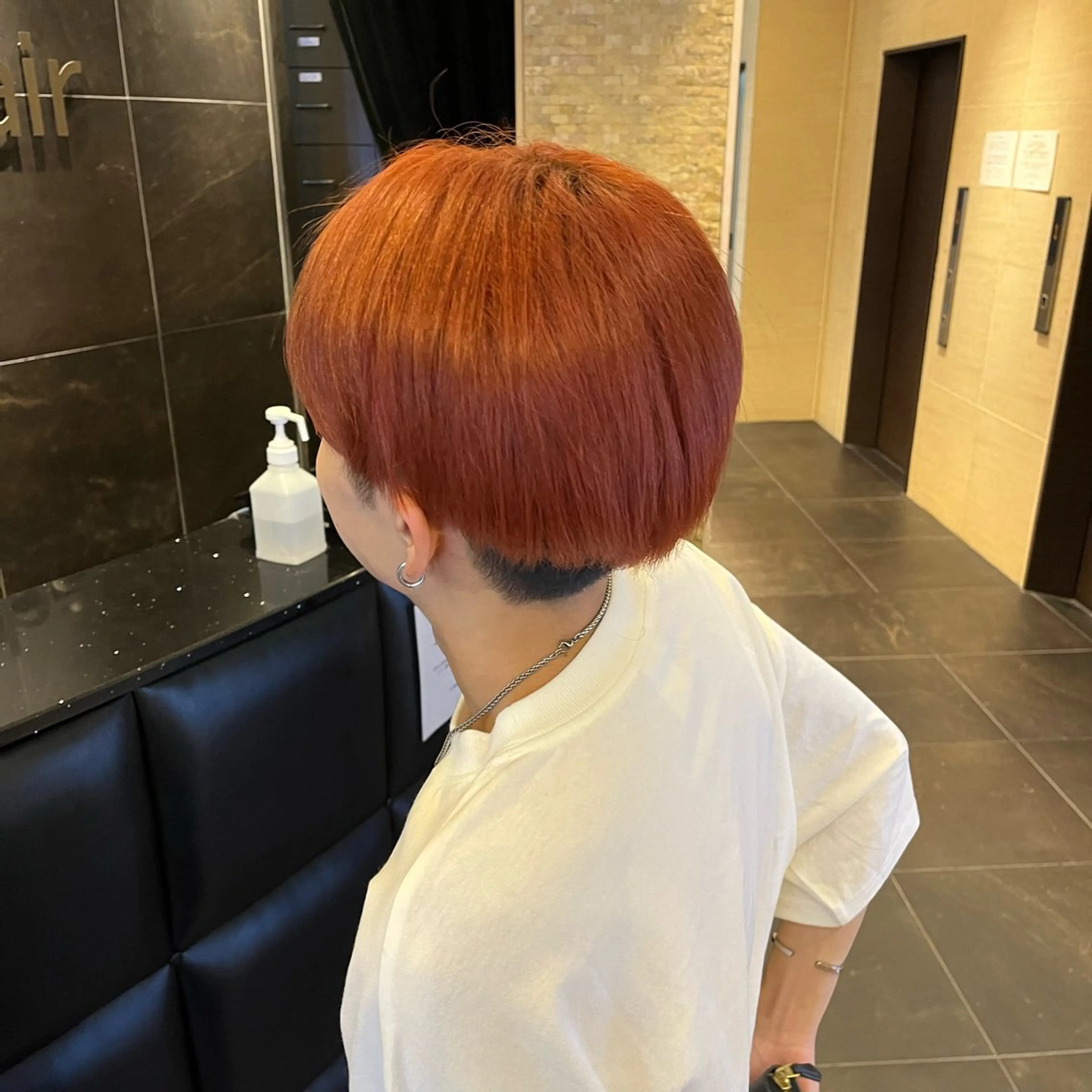 ショート カラー メンズ オレンジ CIEL FUKUOKA所属・CIEL ON🎶のヘアスタイル