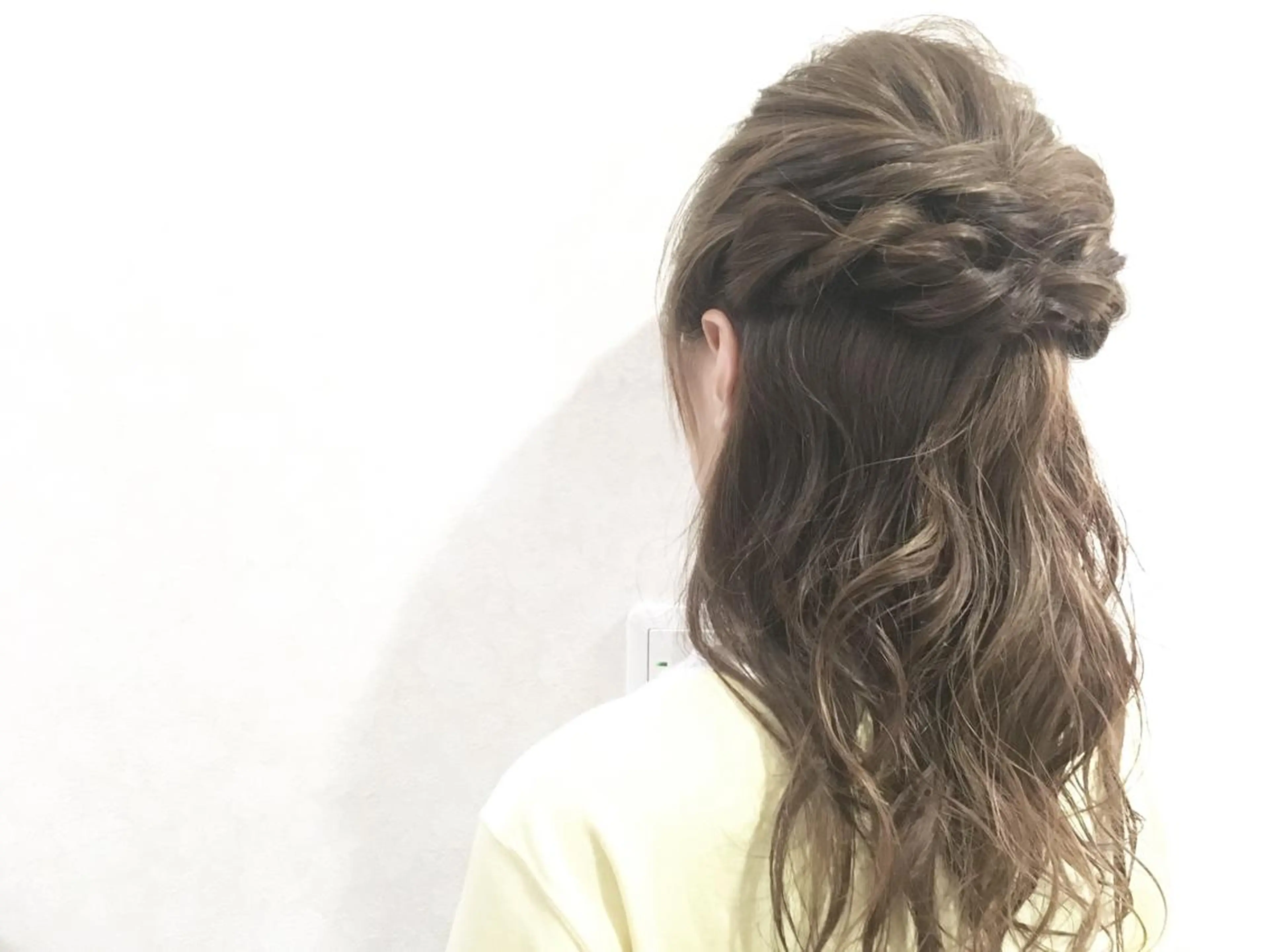 ヘアアレンジ ハーフアップ 簡単アレンジ salowin郡山所属・佐藤 結花のヘアスタイル