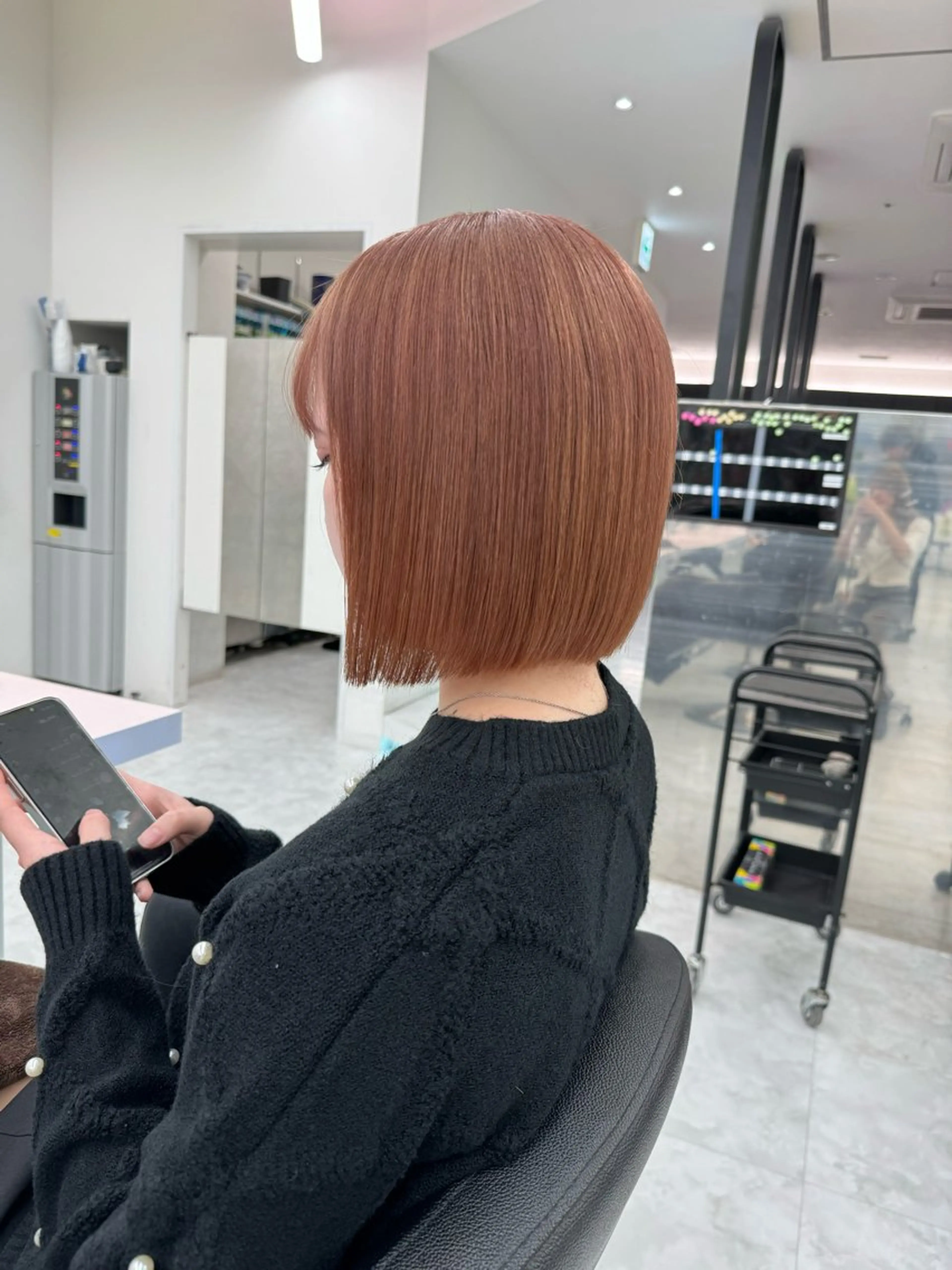 ミディアム カラー ピンクカラー カット ヘアカラー ヘッドスパ ヘアセット ♡ブリーチカラー♡ Mirioのヘアスタイル