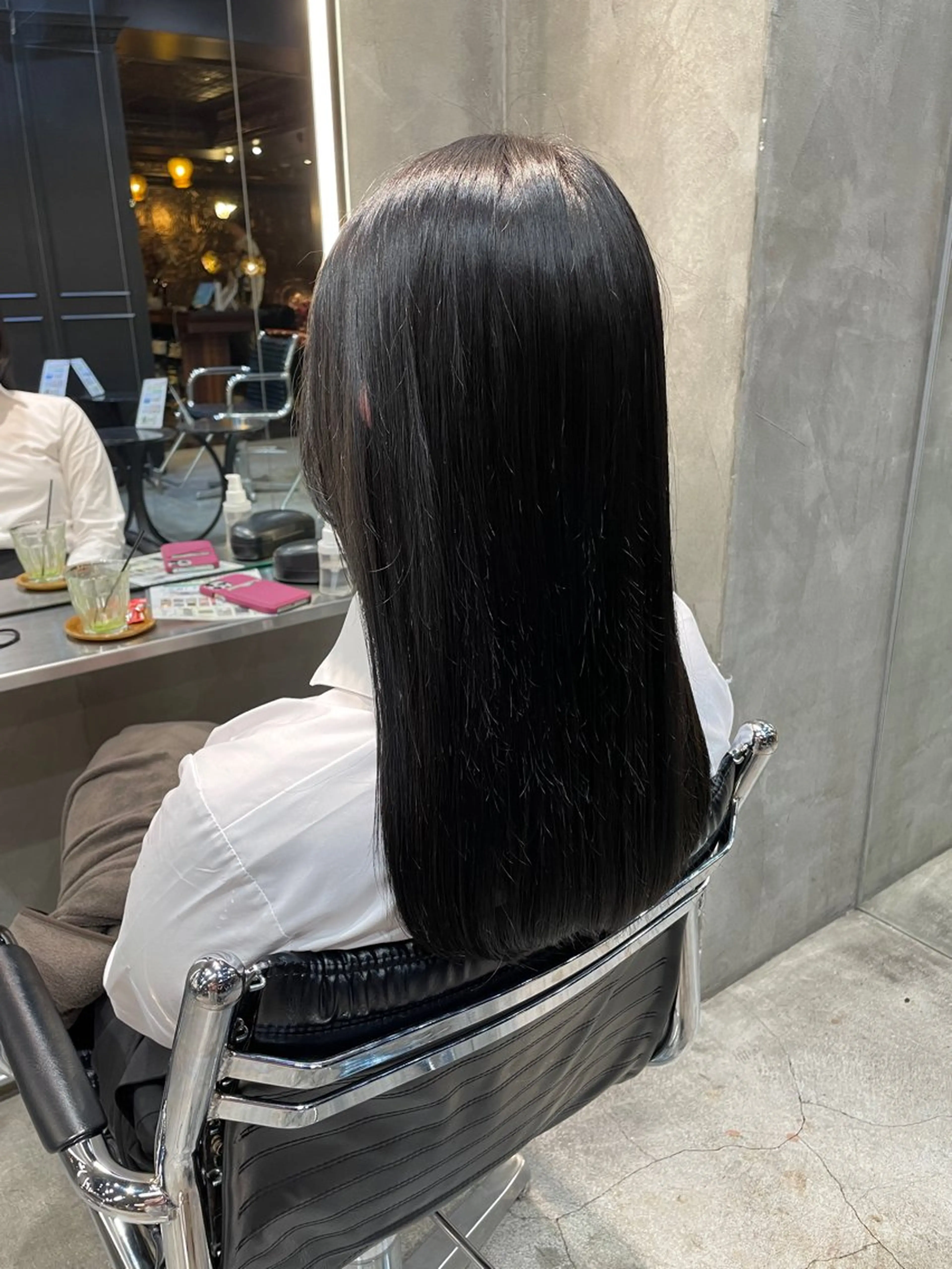 セミロング カラー パーマ ヘアアレンジ カット ヘアカラー トリートメント レイヤー/ 透明感カラー/マドカのヘアスタイル