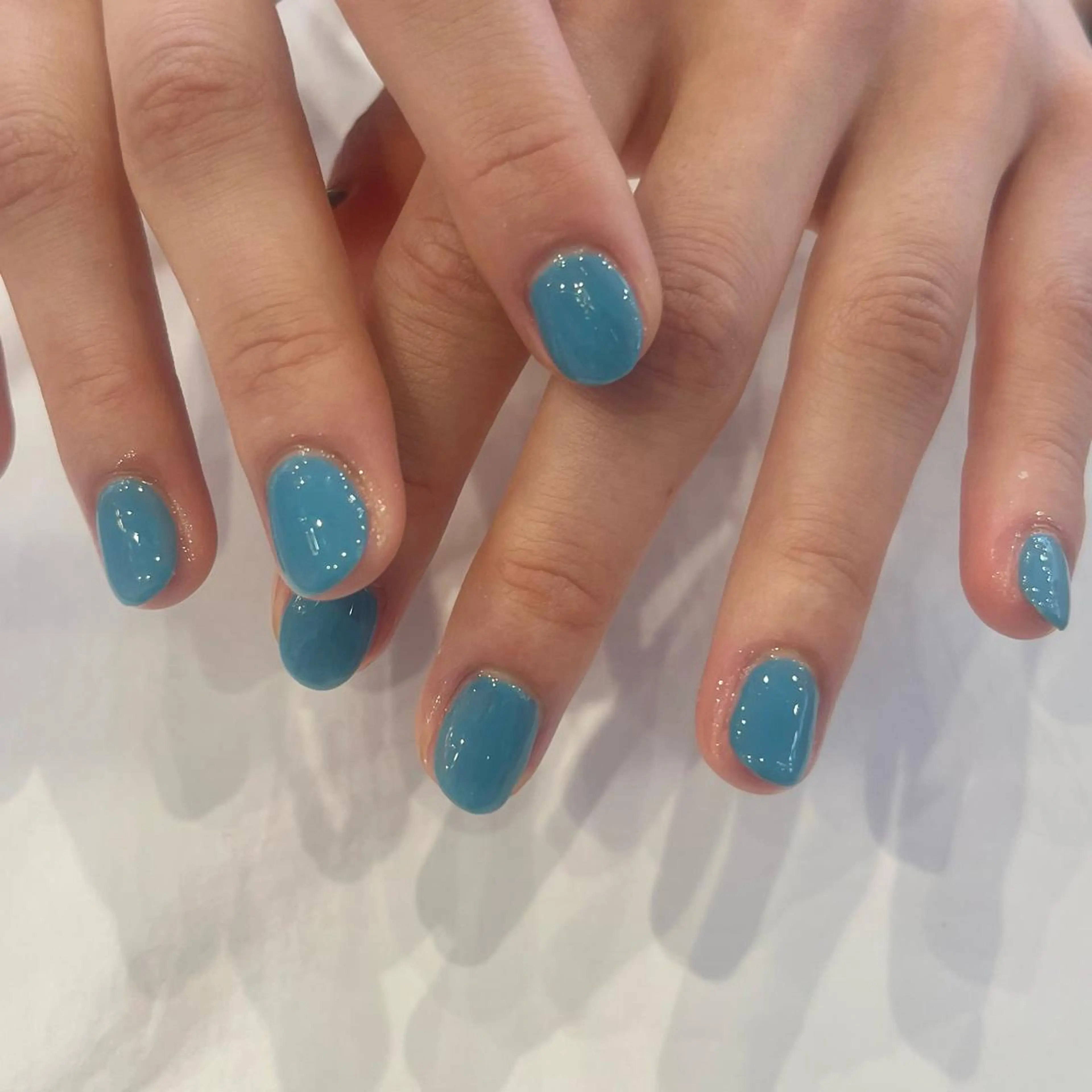 ネイル 水色 ハンドネイル nail  ✧︎ Renaのネイルデザイン