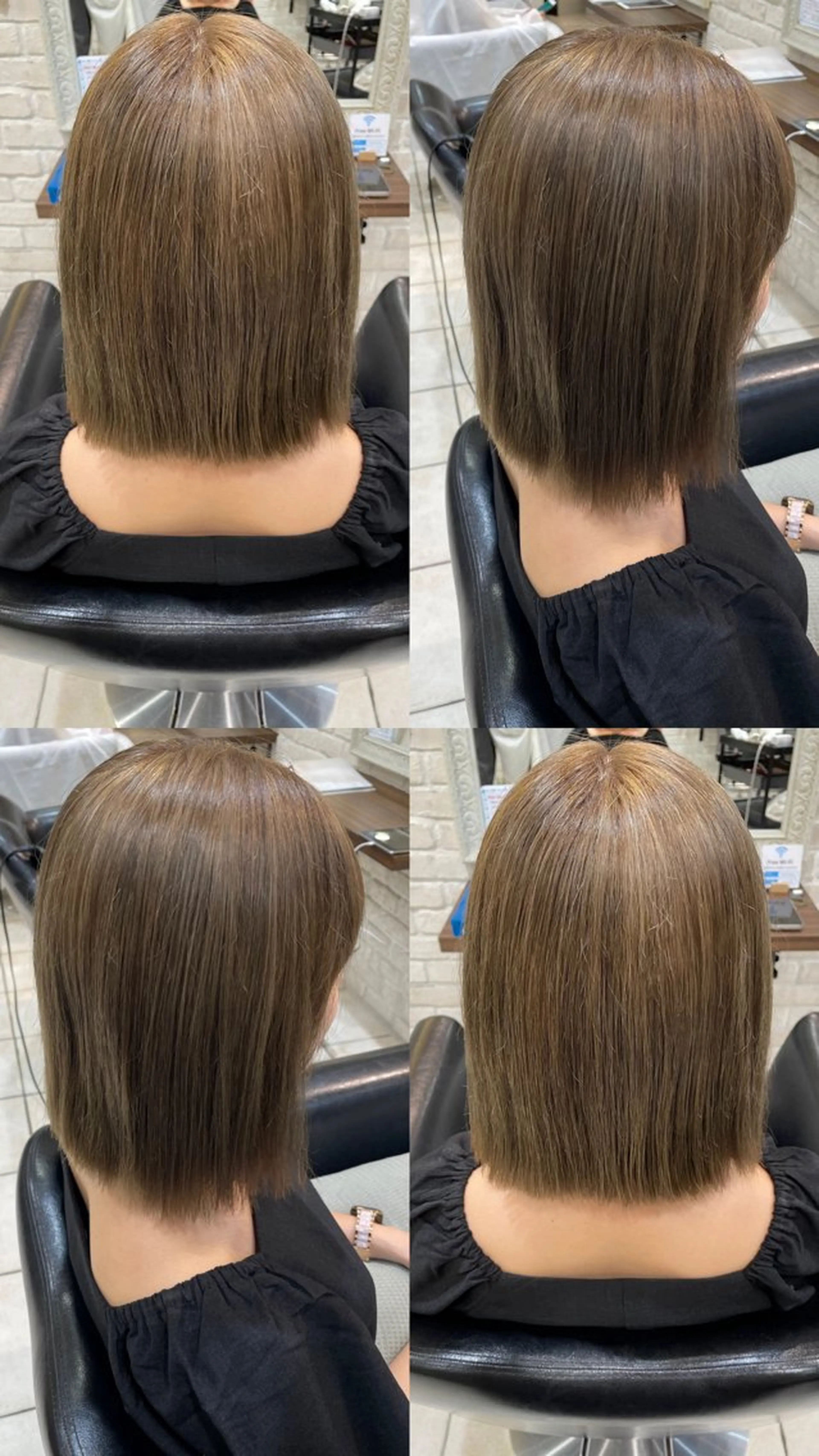 カラー ベージュカラー 透明感カラー オリーブベージュ ヘアカラー 🌷misaki 🌷のヘアスタイル