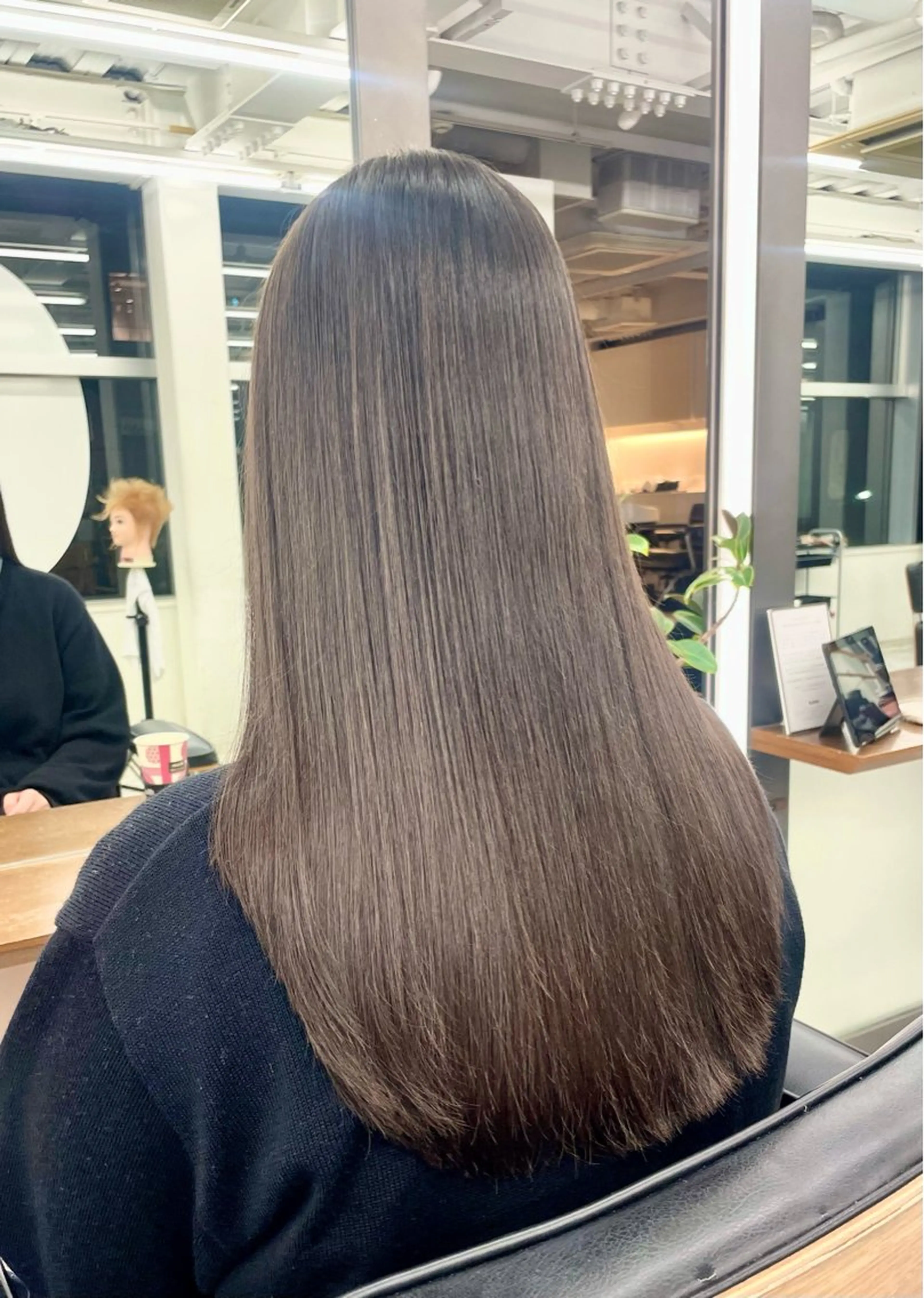 ロング パーマ くせ毛 縮毛矯正 縮毛矯正 🌀パーマモデル 募集中/大谷りな🌀のヘアスタイル