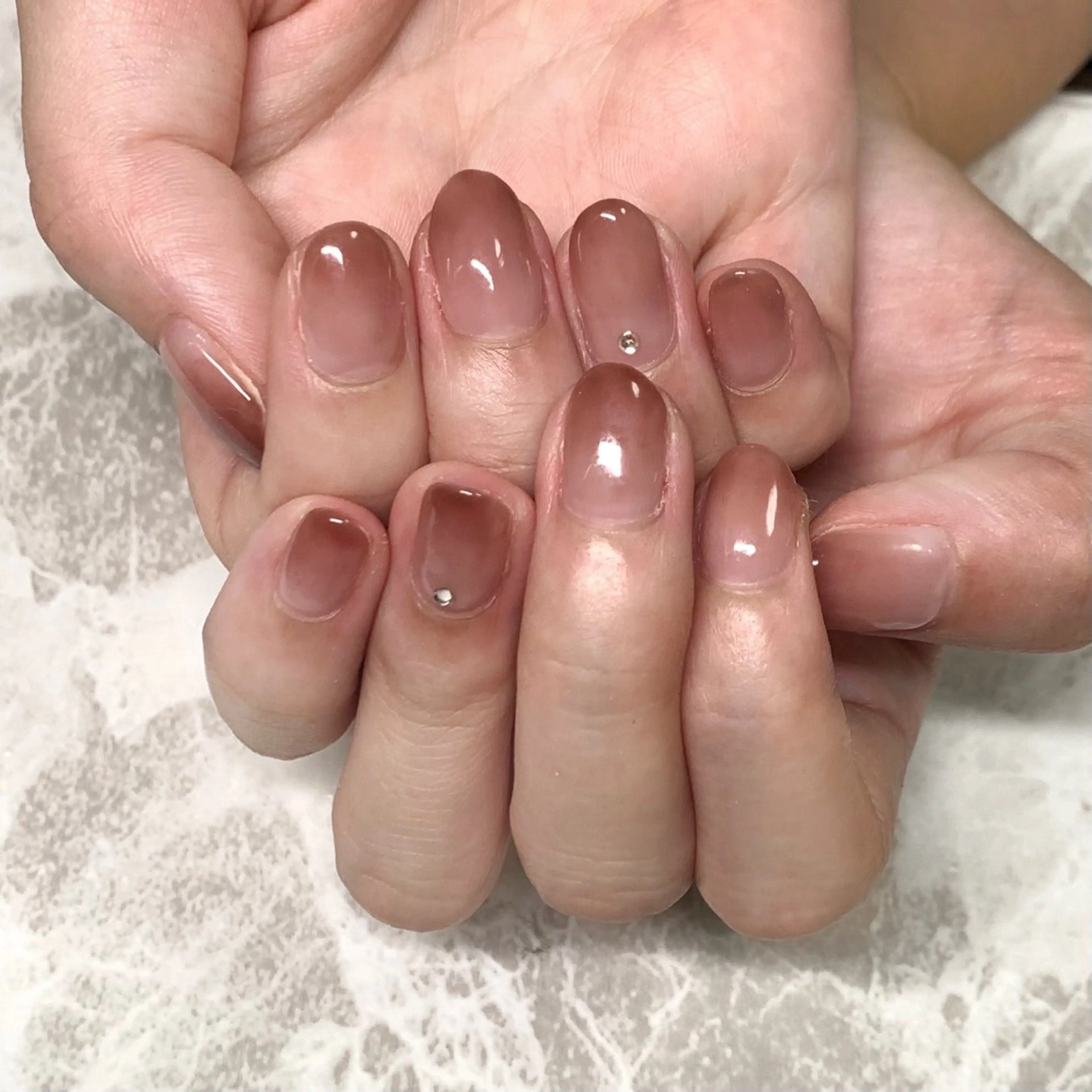 ネイル グラデーション ハンドネイル AKnail所属・cheri nailのネイルデザイン