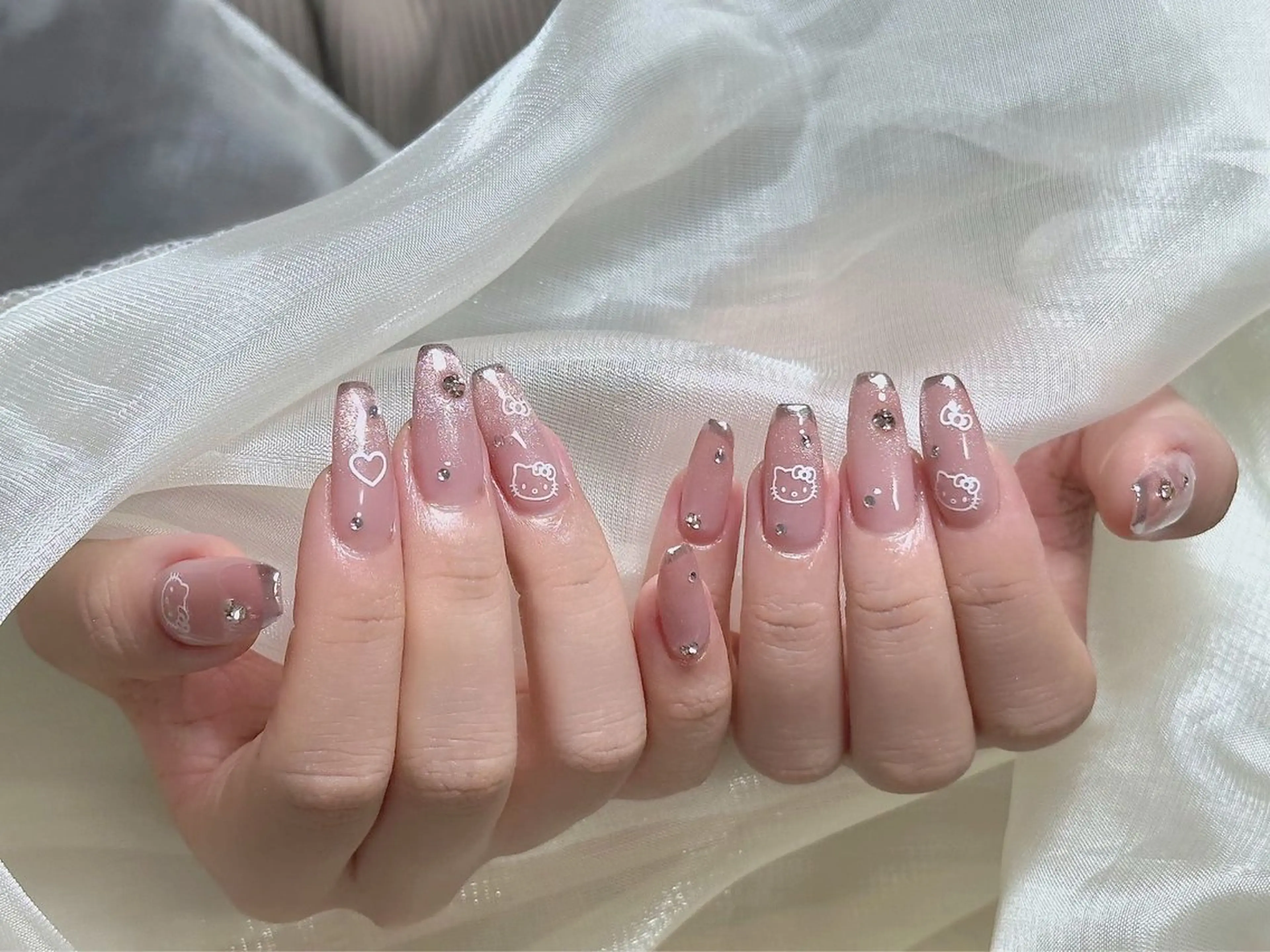 ネイル 持ち込み ハンドネイル ハンドケア 💕ドリーミー ネイル💕のネイルデザイン