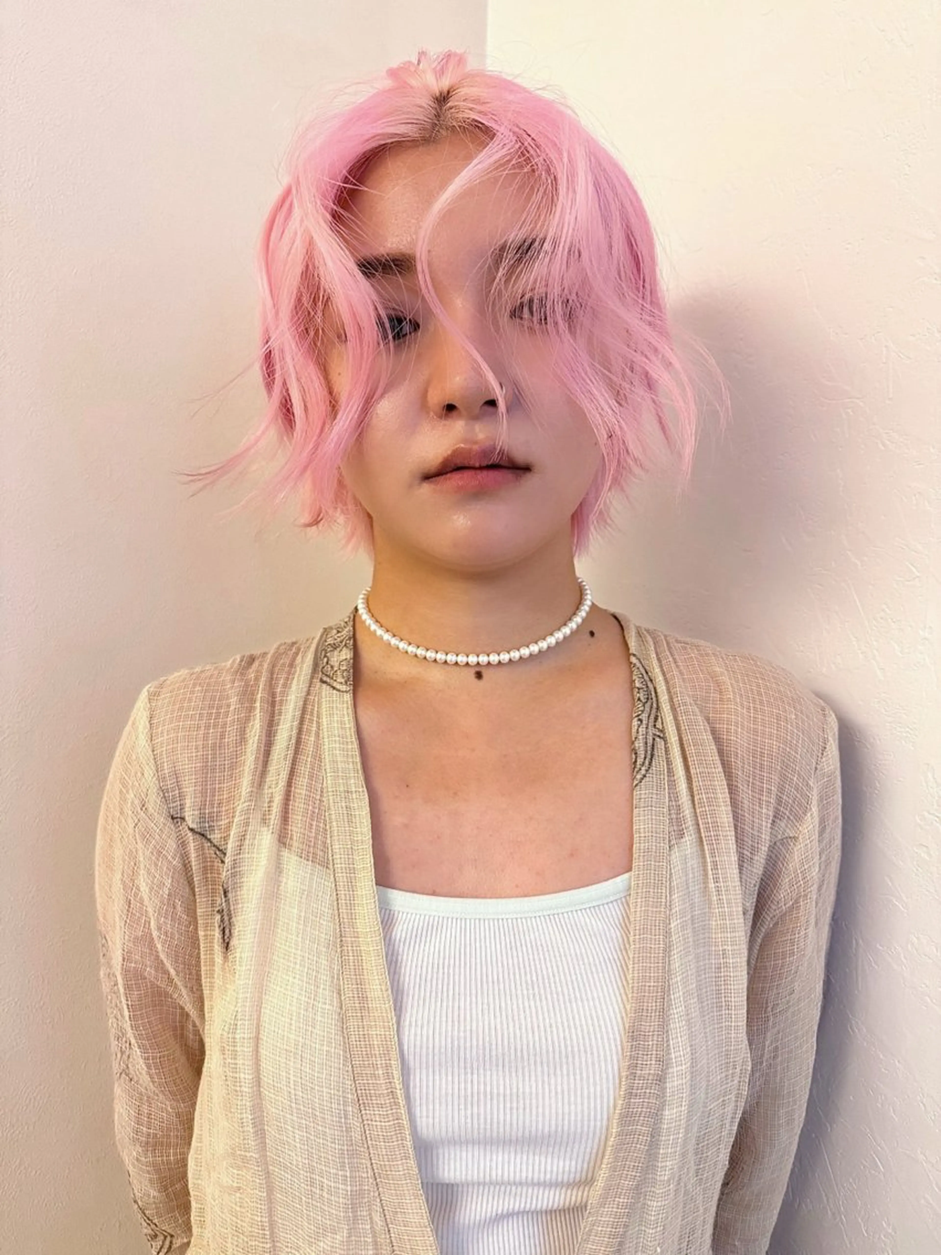 ショート カラー ヘアアレンジ カット ヘアカラー トリートメント 丸山渉/パーマ エフェクトブリーチのヘアスタイル