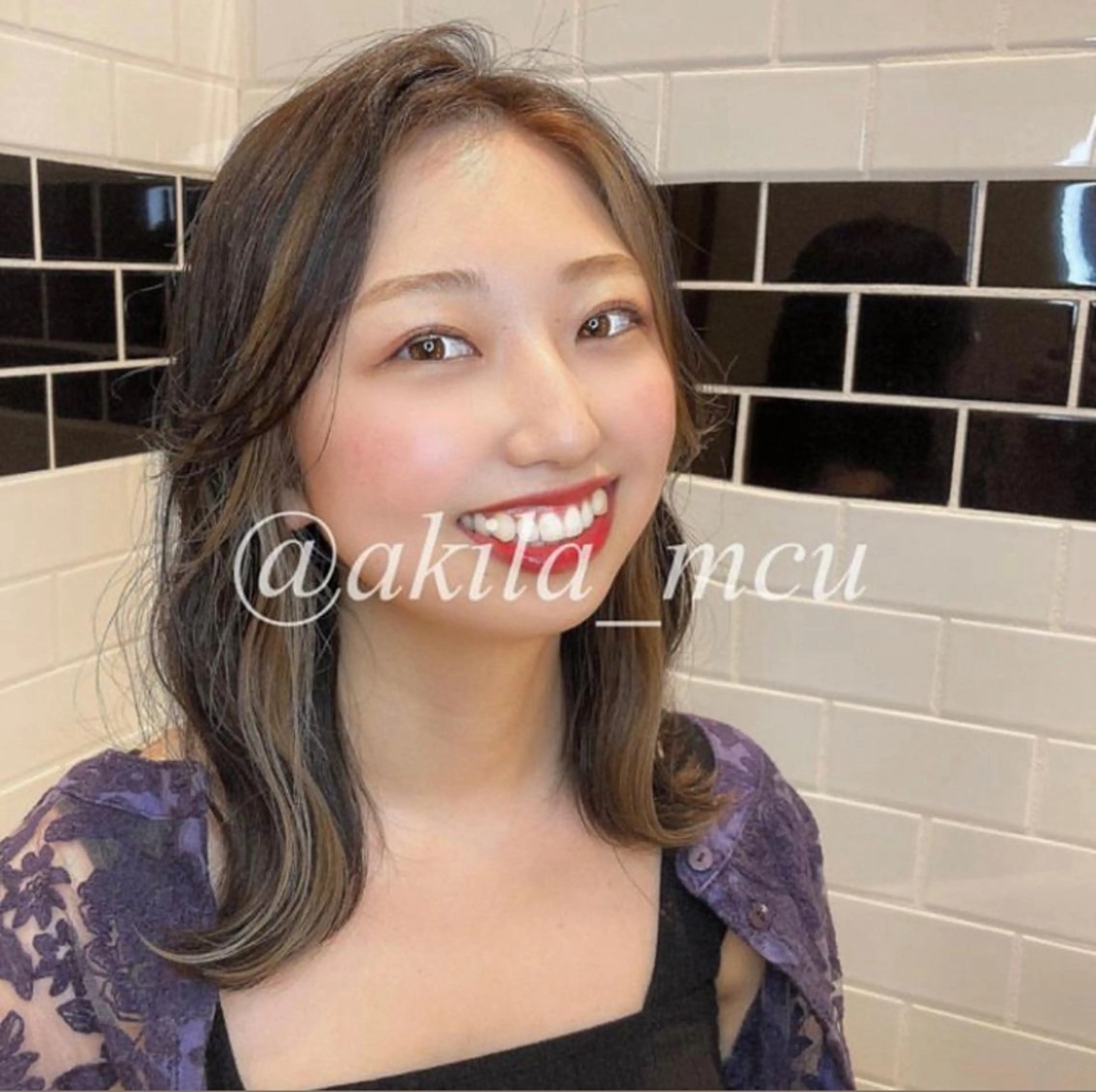 ロング カラー ヘアアレンジ ヘアカラー トリートメント エグチ アキラのヘアスタイル