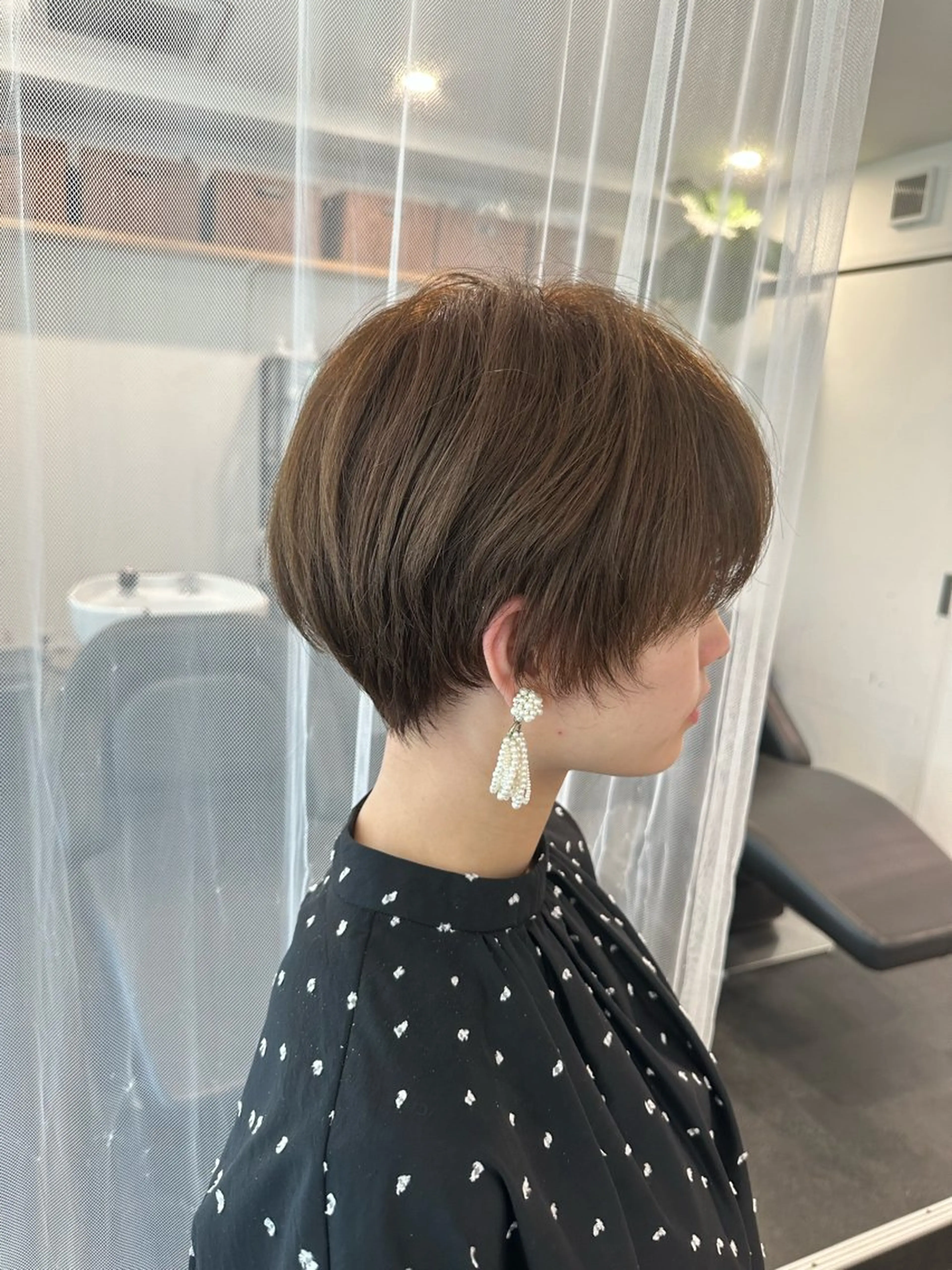 ショート ショートボブ ボブ ハイライト 髪質改善 レイヤーカット カット JIL BLAN 京都のヘアスタイル