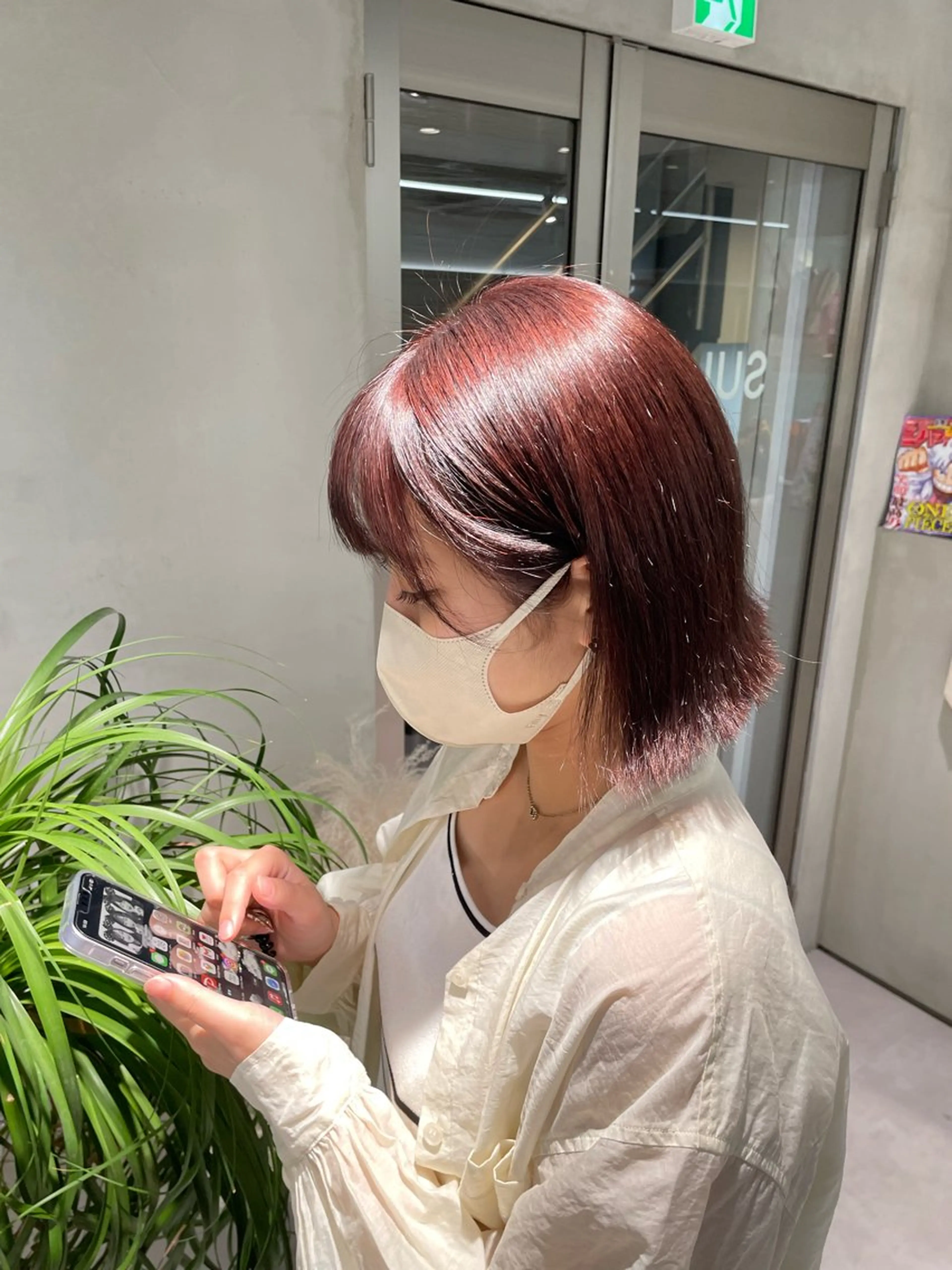 ミディアム カラー ブラウンカラー レッドカラー レッドブラウン ヘアカラー トリートメント 🤍haruna 🤍SUIのヘアスタイル