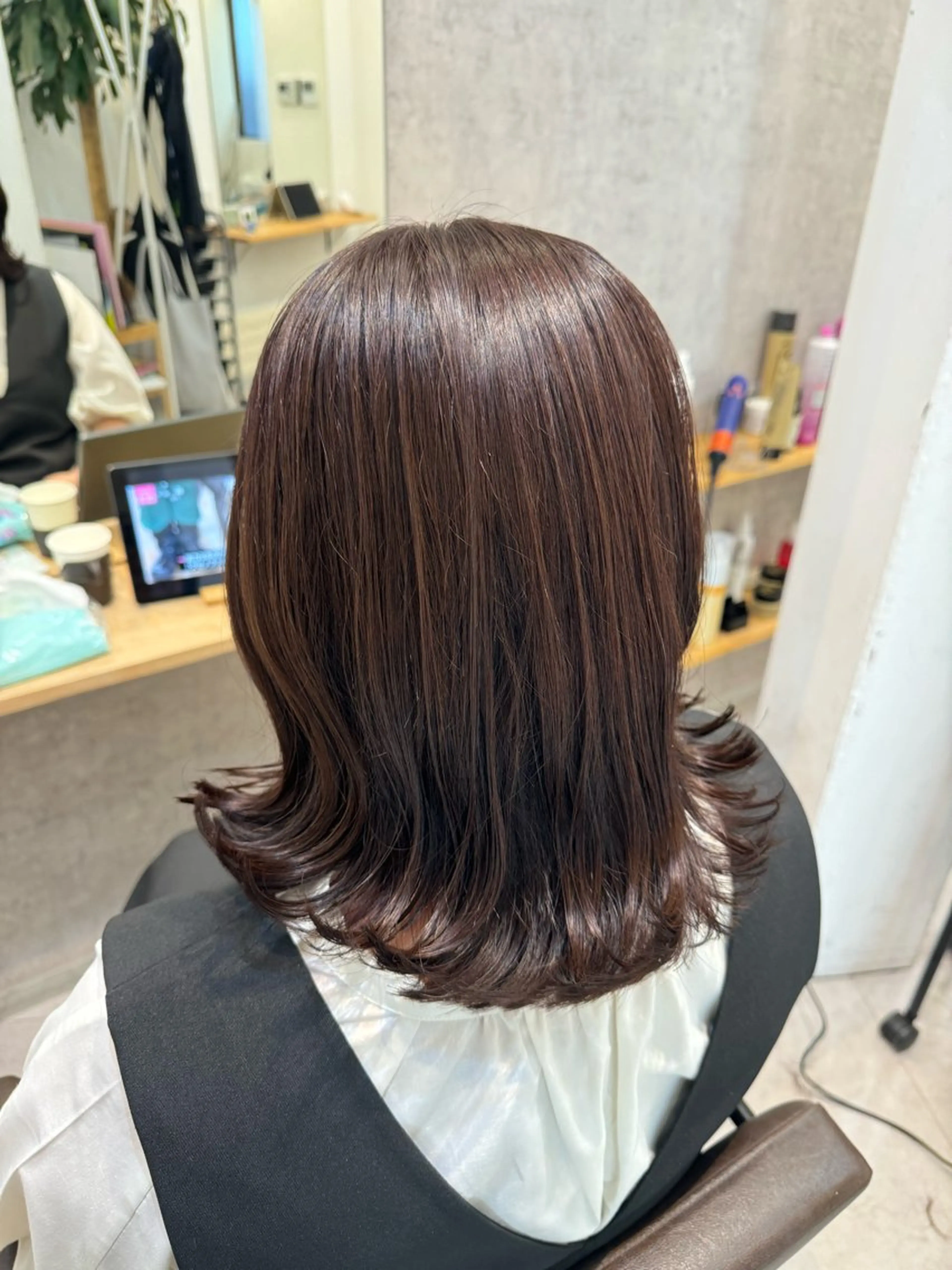 セミロング カラー ボブ くびれヘア カット ヘアカラー トリートメント Dxxxx III所属・オシャレ女性目線の 大人メンズ❁⃘*.ﾟのヘアスタイル