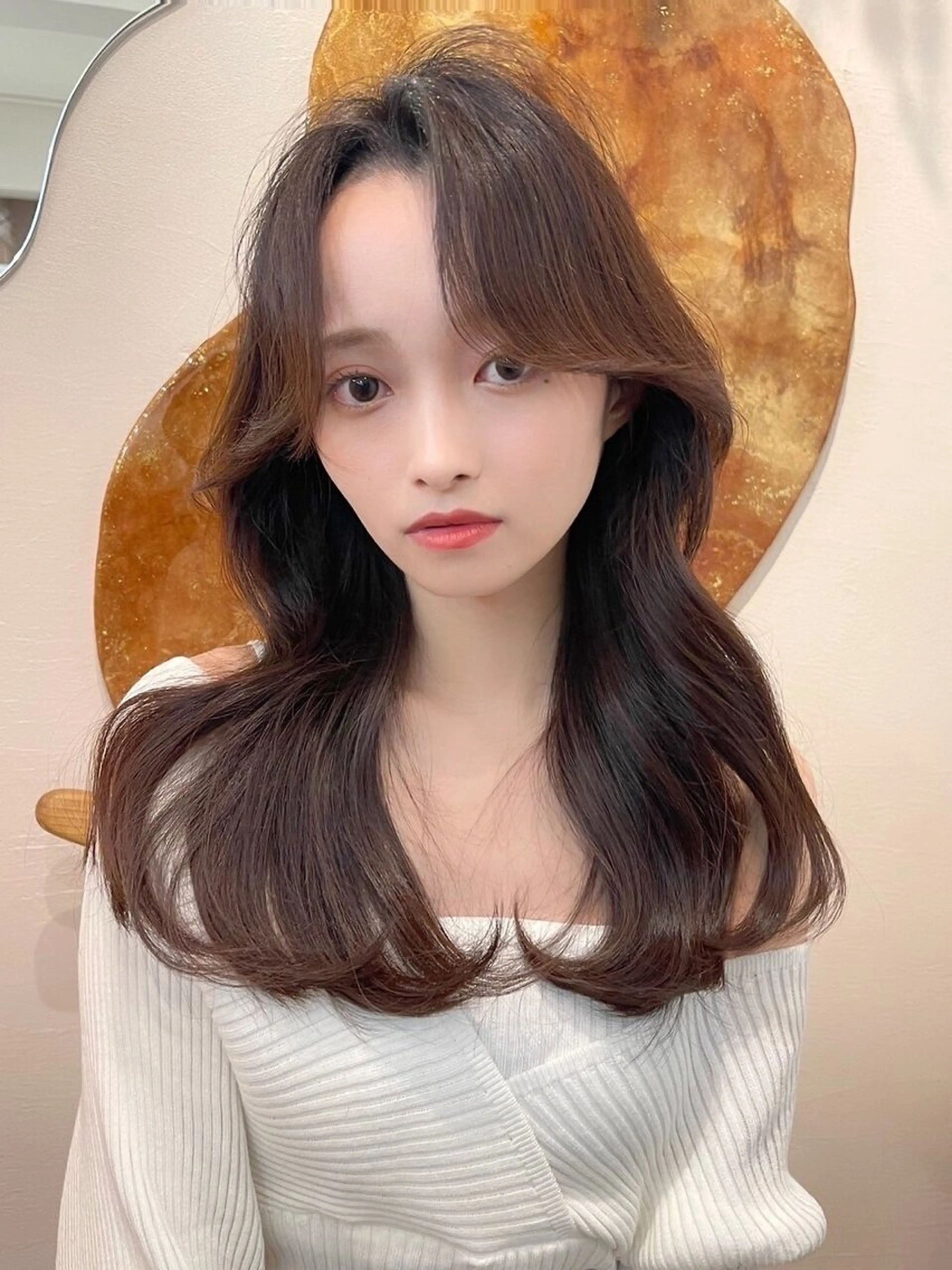 セミロング カット ヘアカラー トリートメント POCKET 高崎店🇰🇷のヘアスタイル