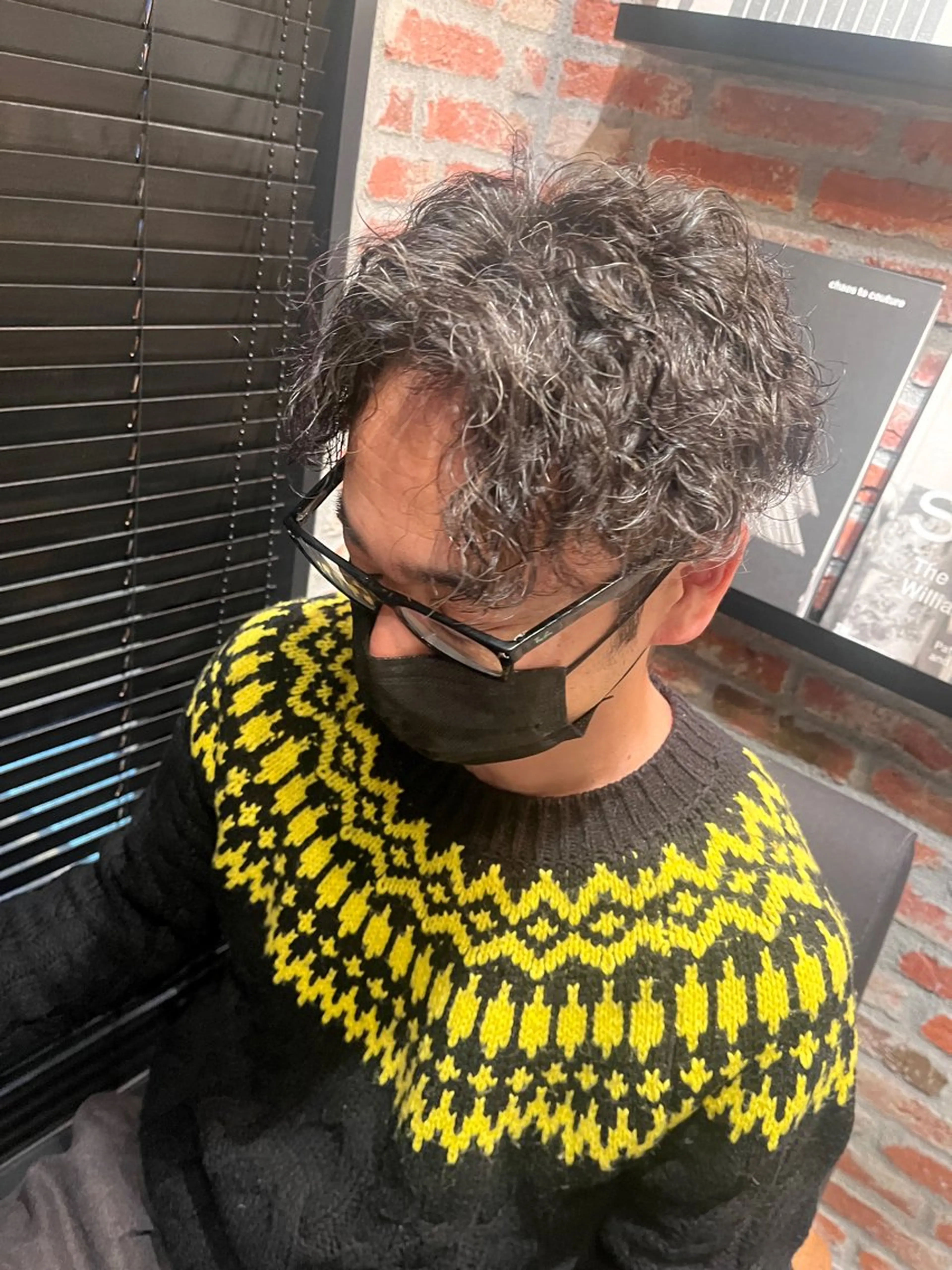 パーマ メンズ 田中 美月のヘアスタイル