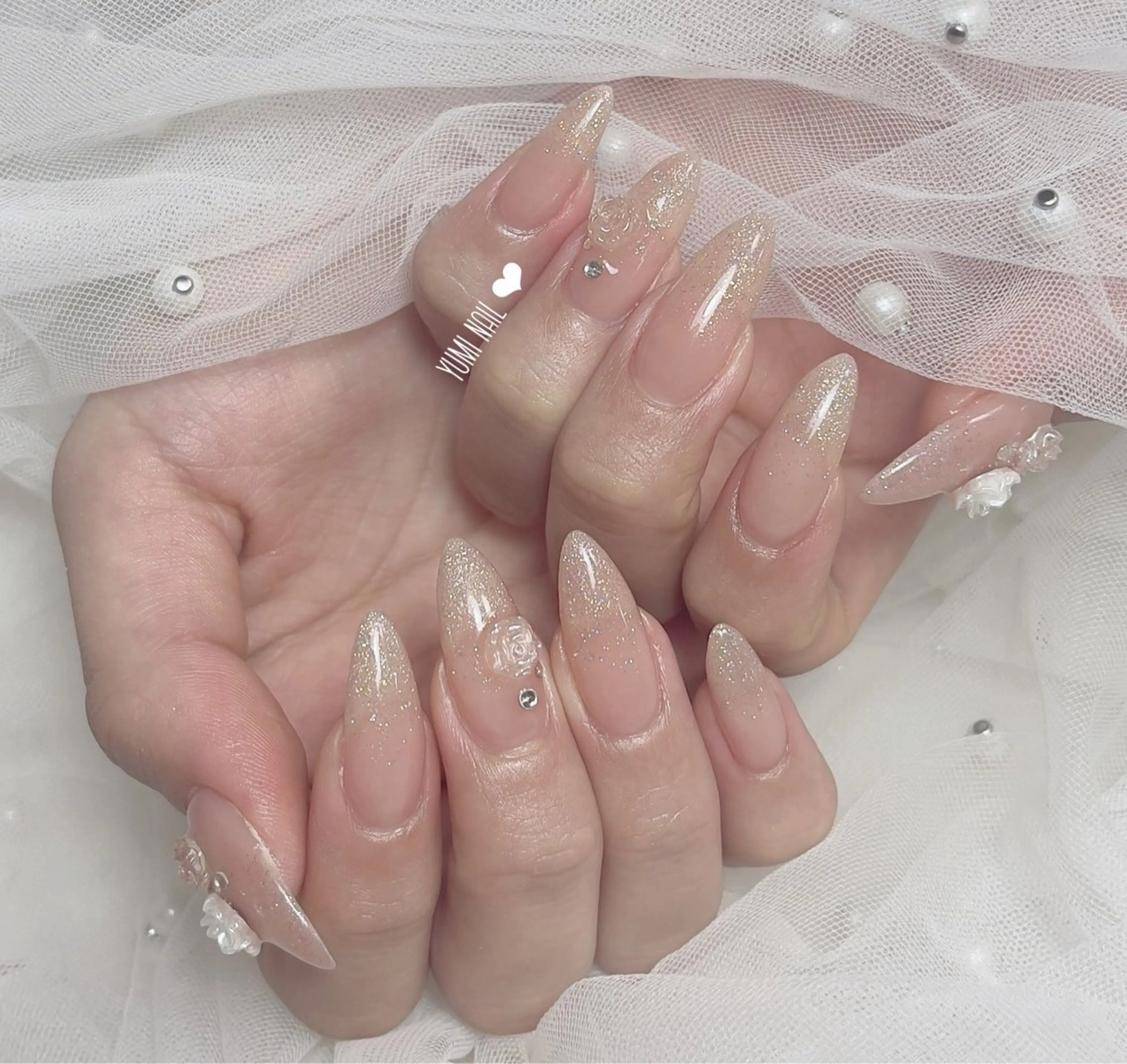 ネイル 𝐲𝐮𝐦𝐢🎀 デザイン長さ出し専門のネイルデザイン
