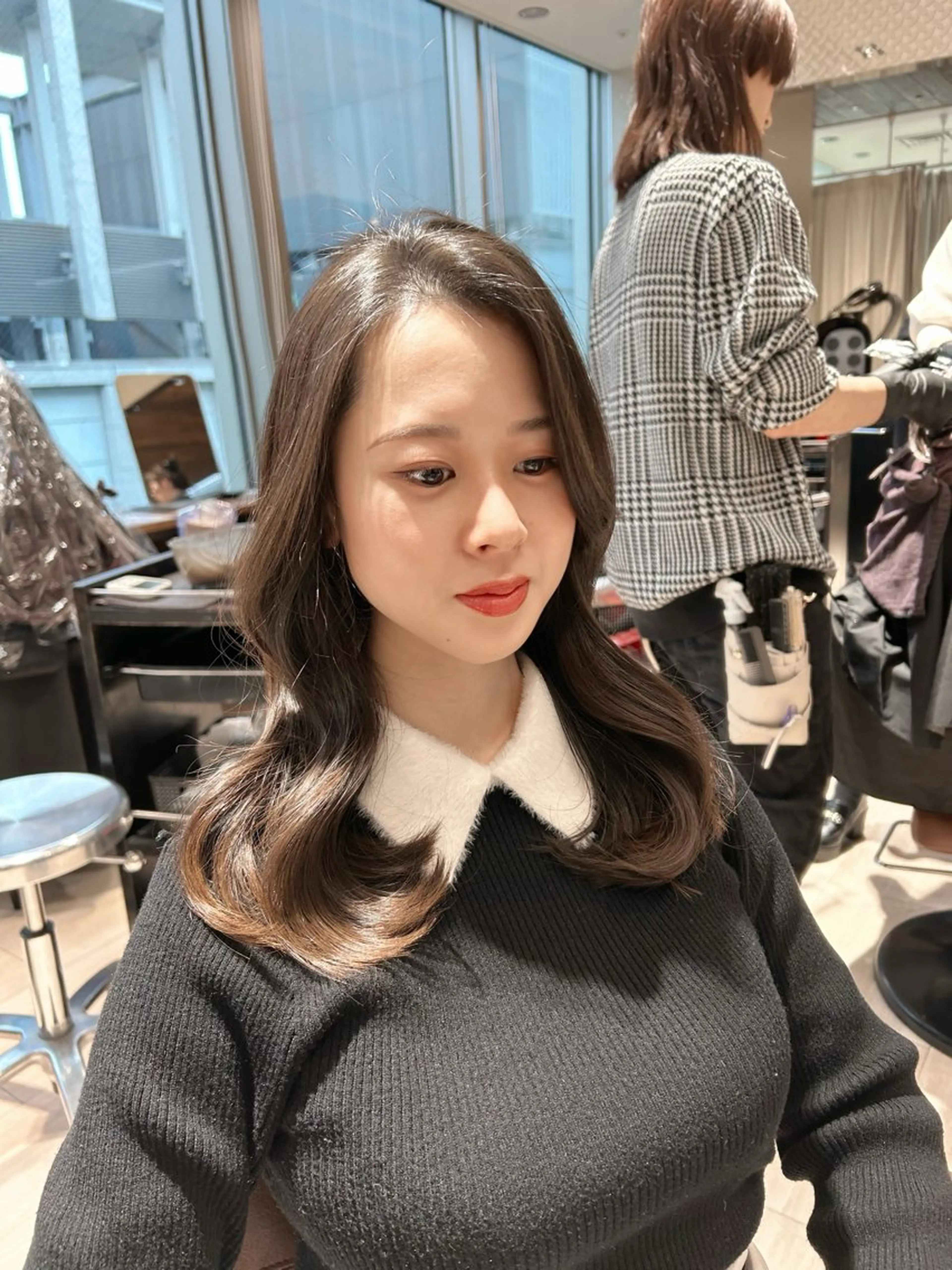 セミロング カット トリートメント ✂︎大竹美侑／レイヤ ー／顔まわりカットのヘアスタイル