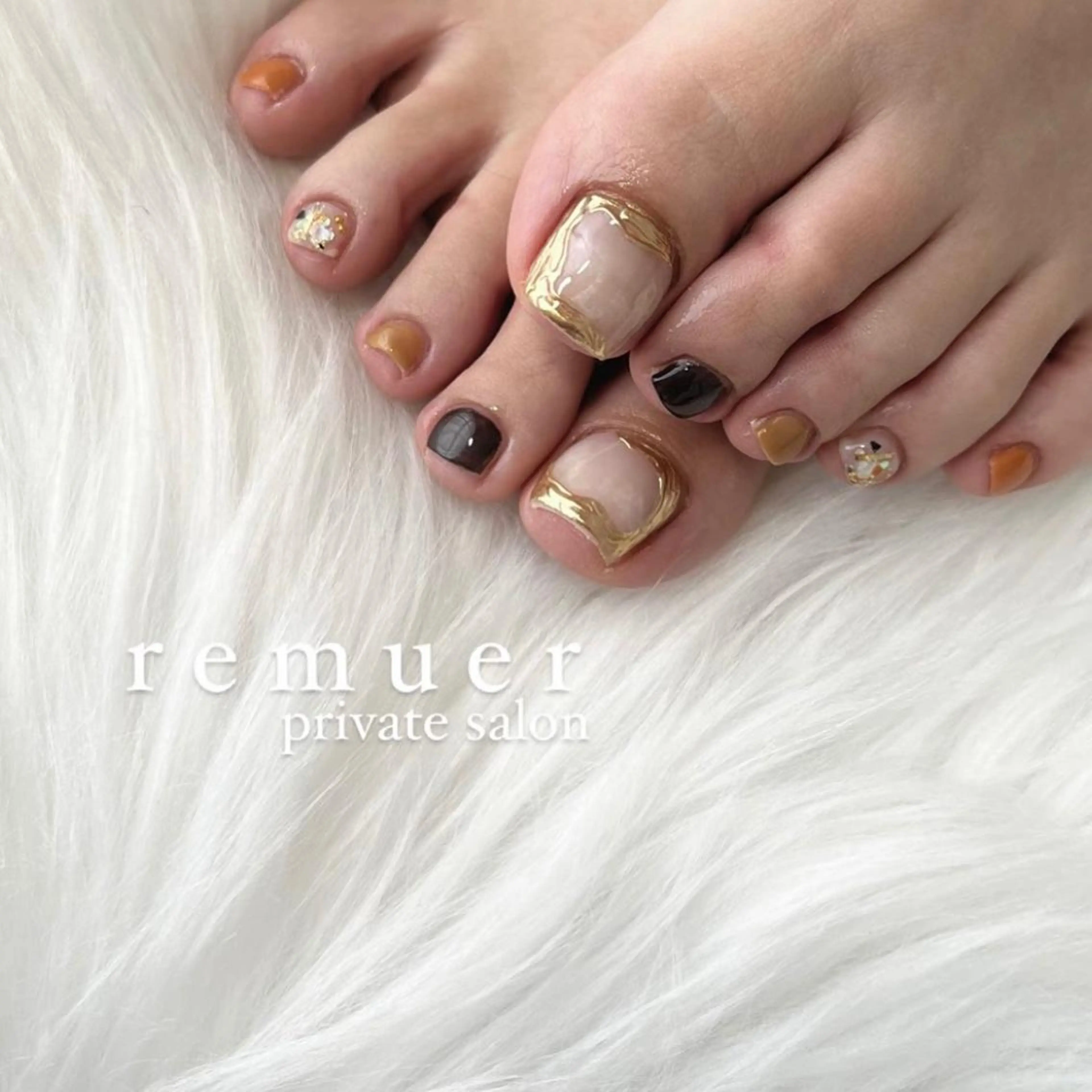 ネイル フットネイル nail salon remuerのネイルデザイン