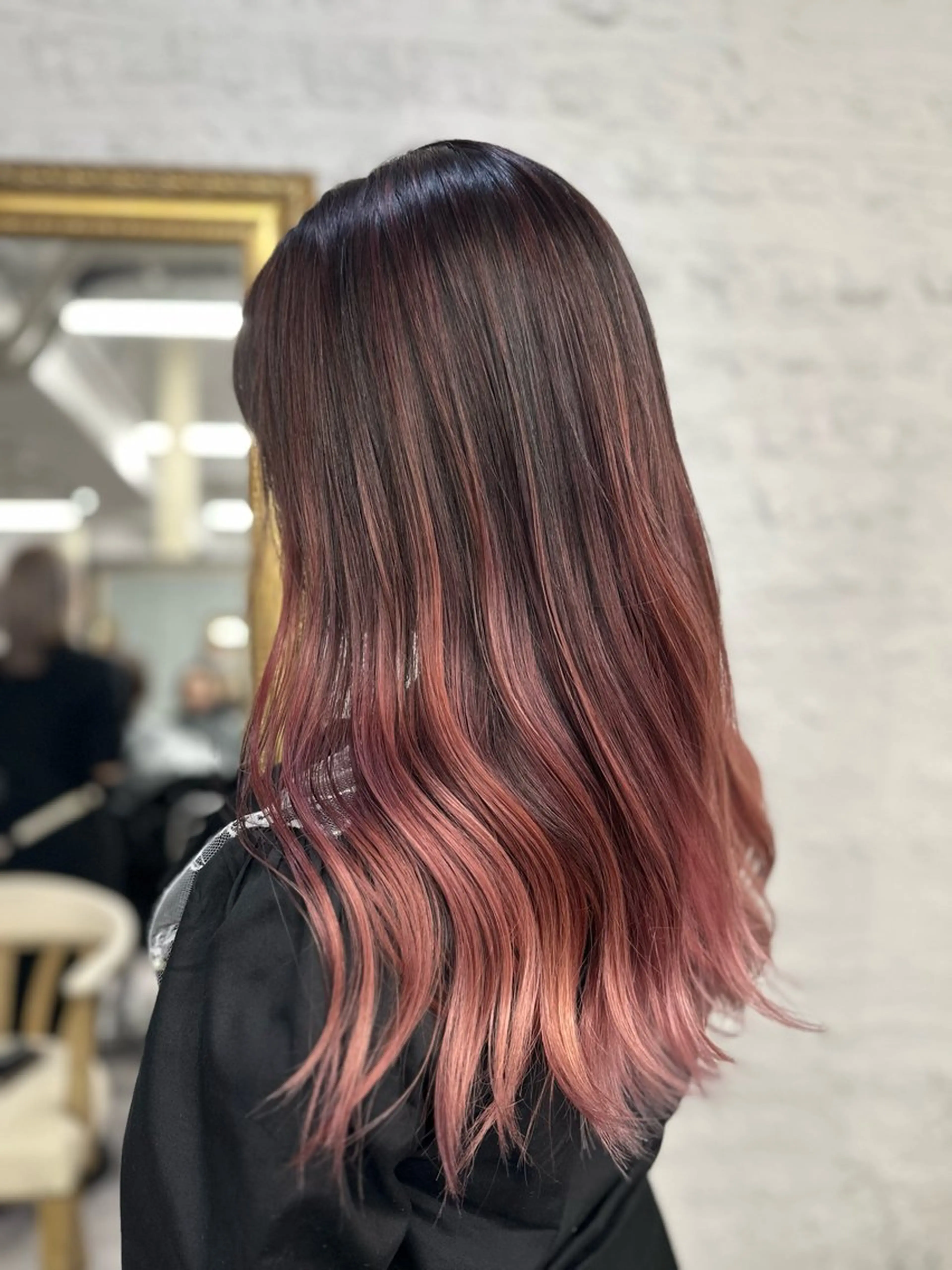 セミロング カラー ヘアアレンジ カット ヘアカラー トリートメント 久米 治仁のヘアスタイル