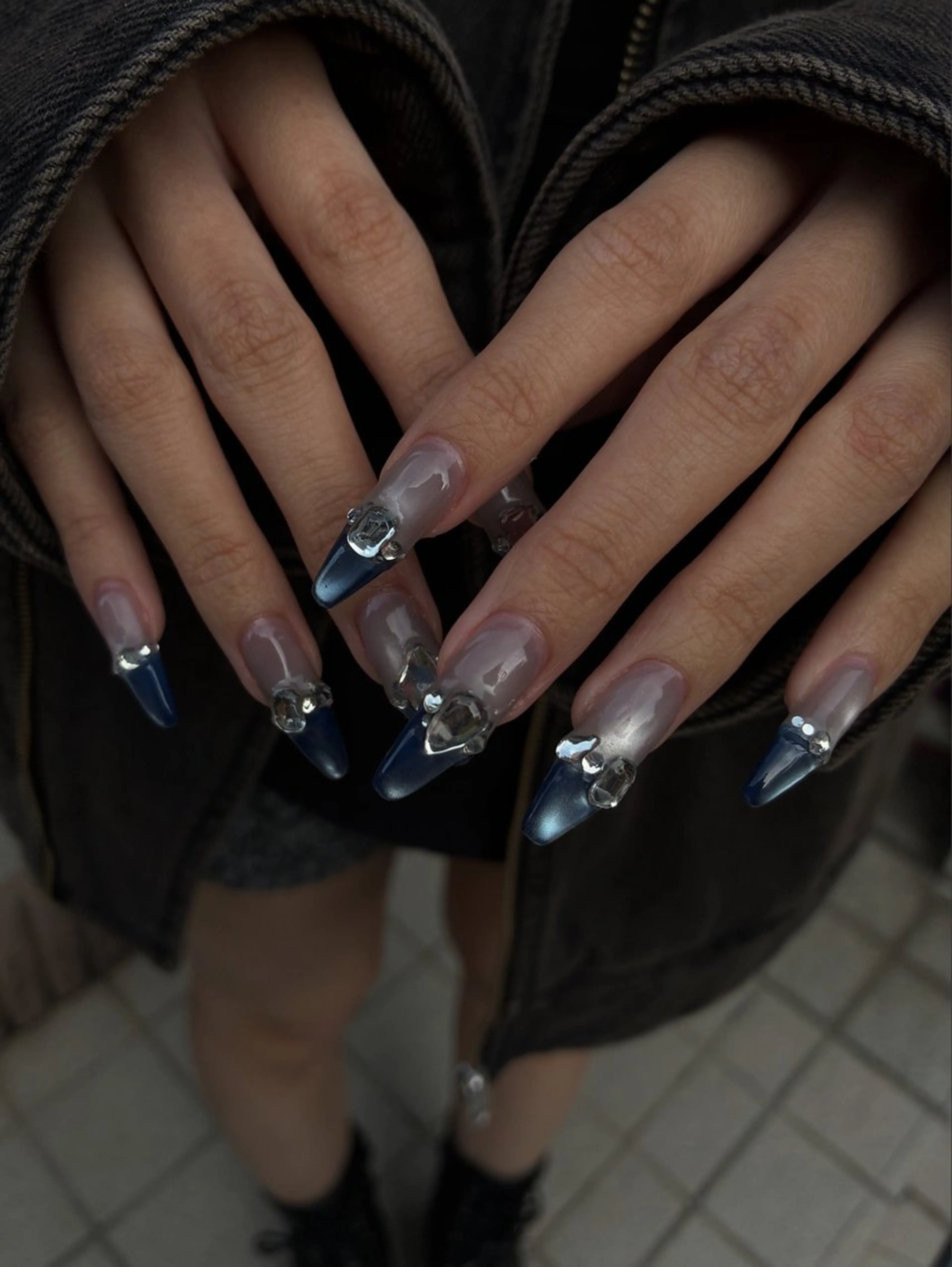 ネイル グラデーション マグネットネイル ハンドネイル NAIL＆SPA PｰBOX所属・齋藤 璃愛のネイルデザイン