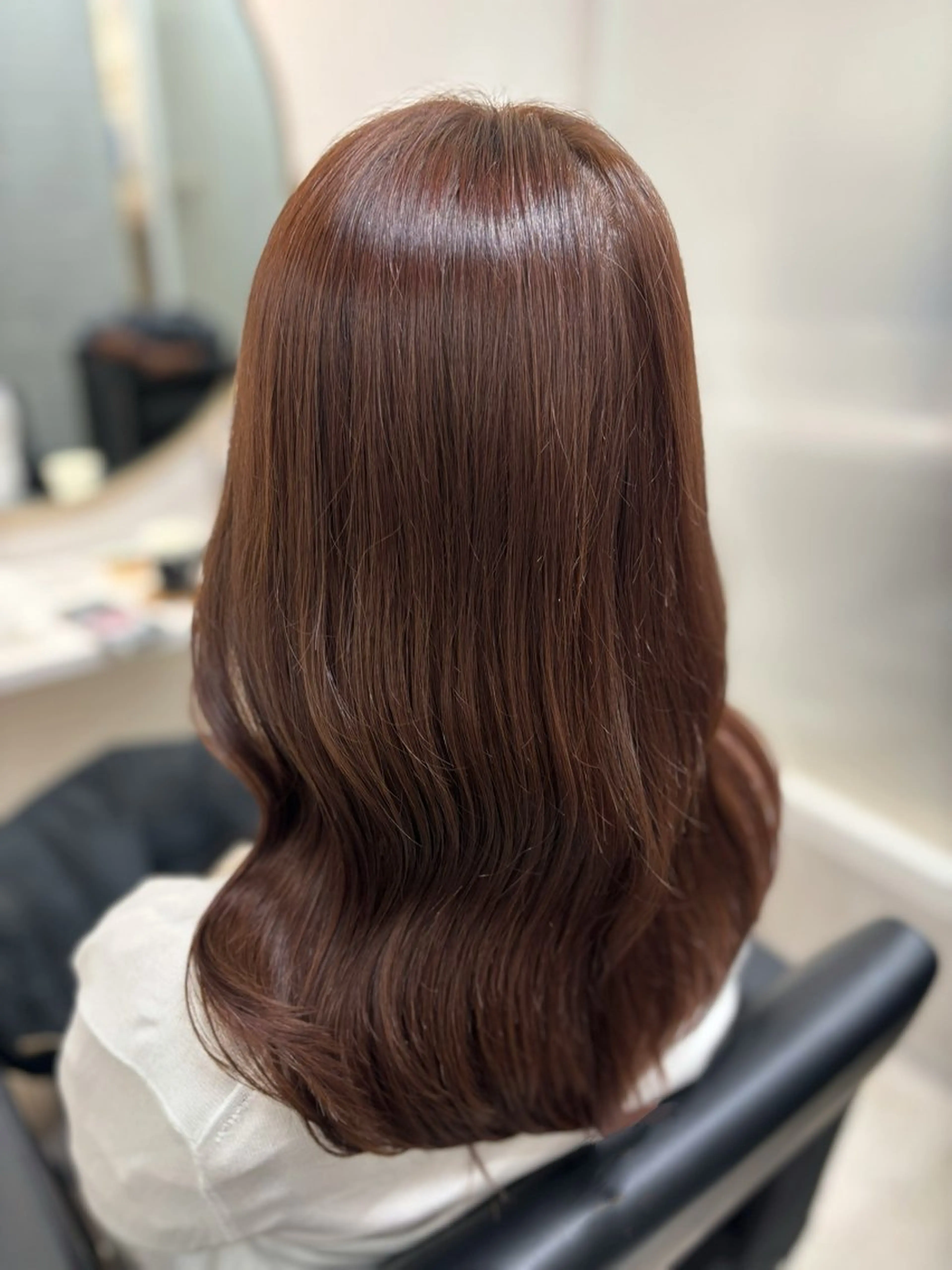 セミロング カラー カット ヘアカラー トリートメント レイヤーカット🍒韓 国ヘア🍒ひかりのヘアスタイル