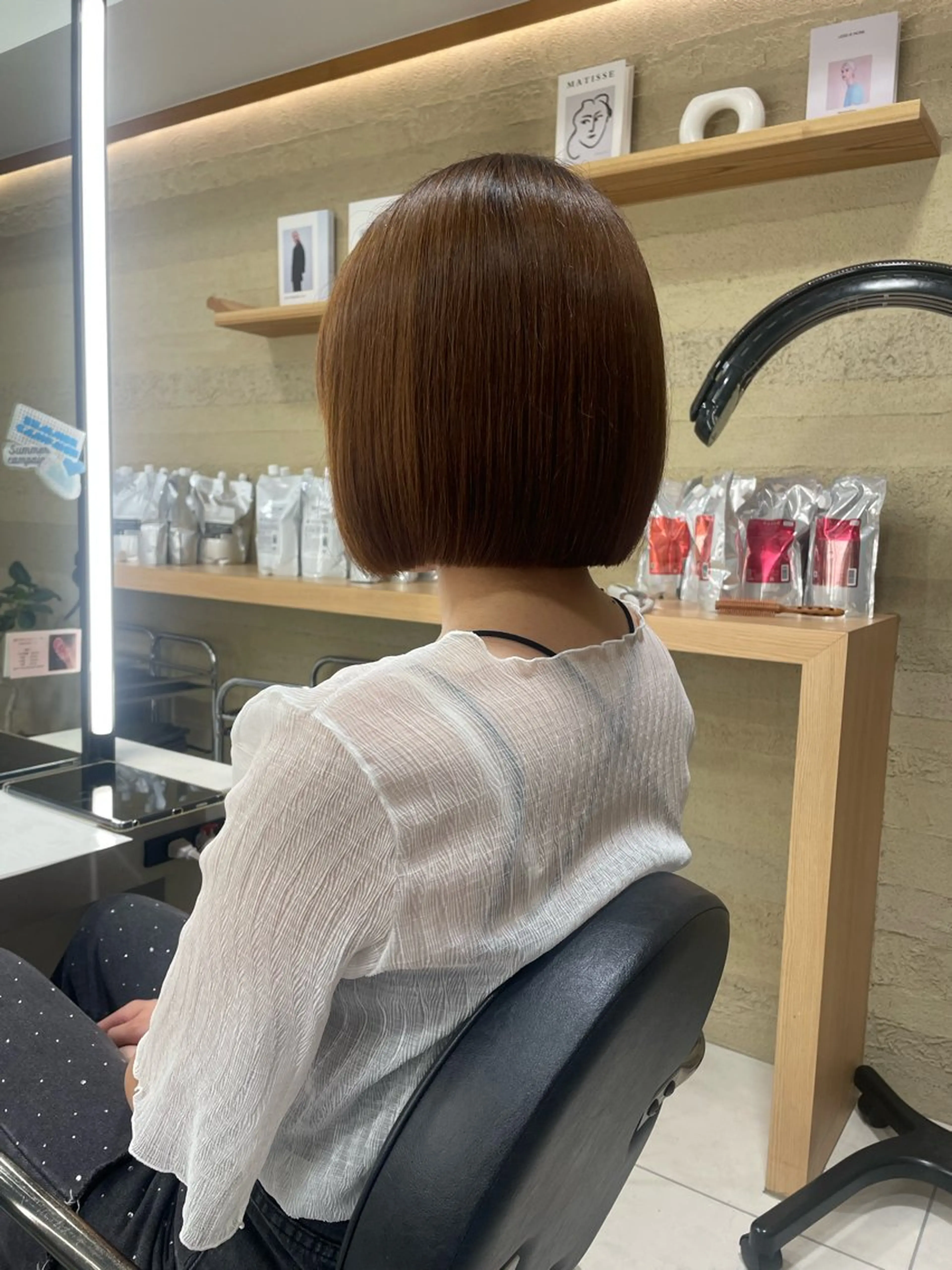 ショート ボブ 稲吉 由莉穂のヘアスタイル