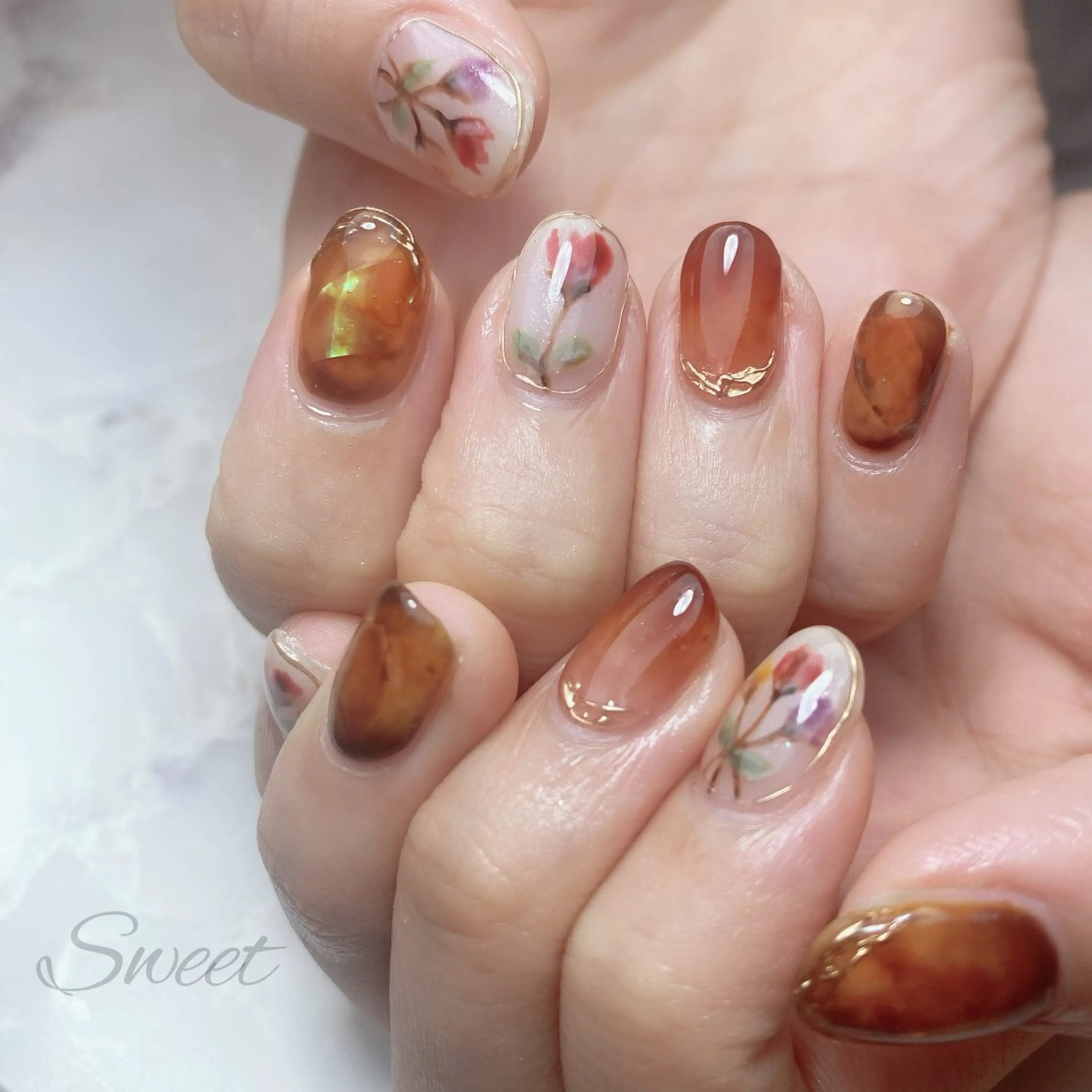 ネイル sweet 仲野陽子のネイルデザイン