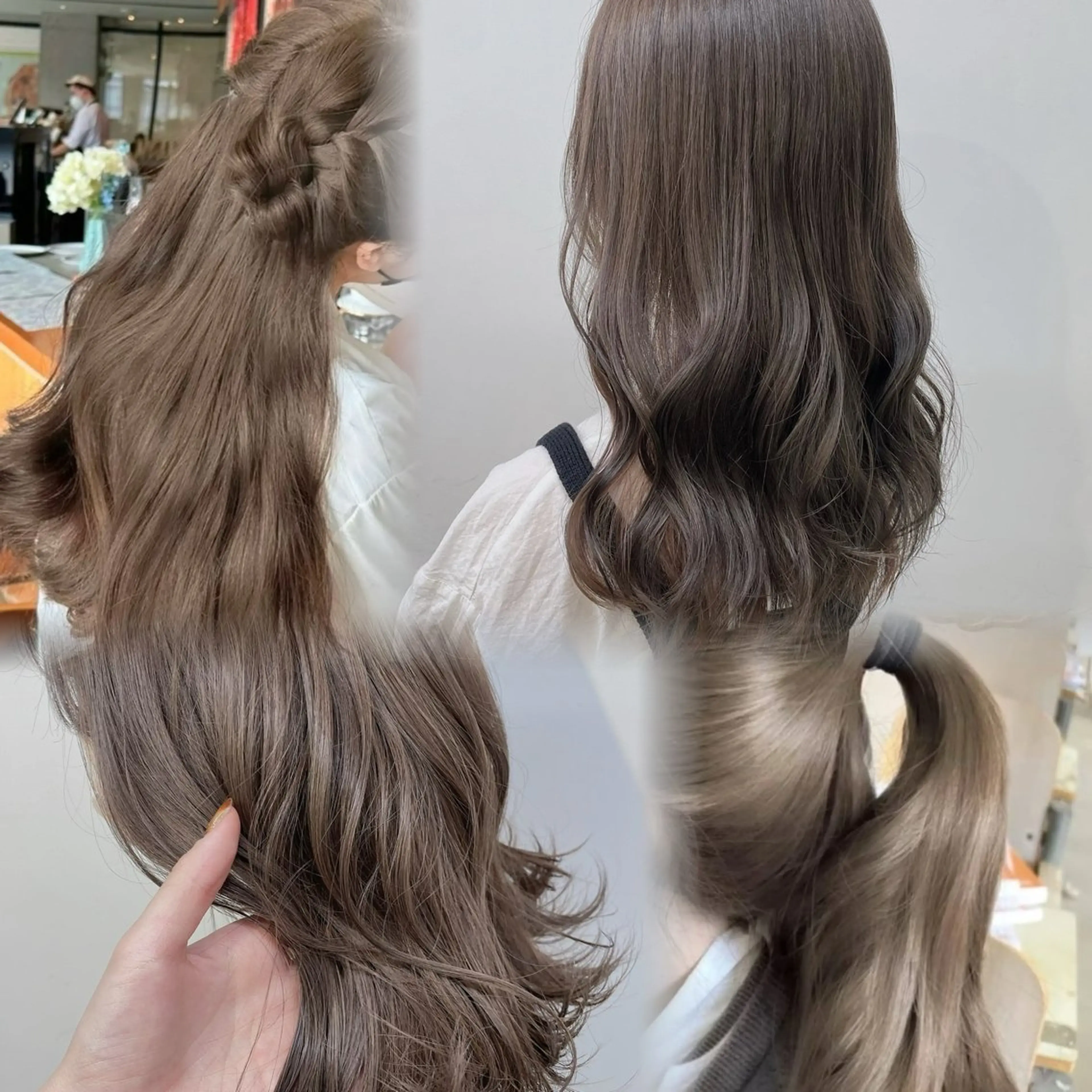 ミディアム カラー カット ヘアカラー トリートメント ヘッドスパ ヘアセット 🥞ベージュ系カラー 【すずきりほ】🥞のヘアスタイル