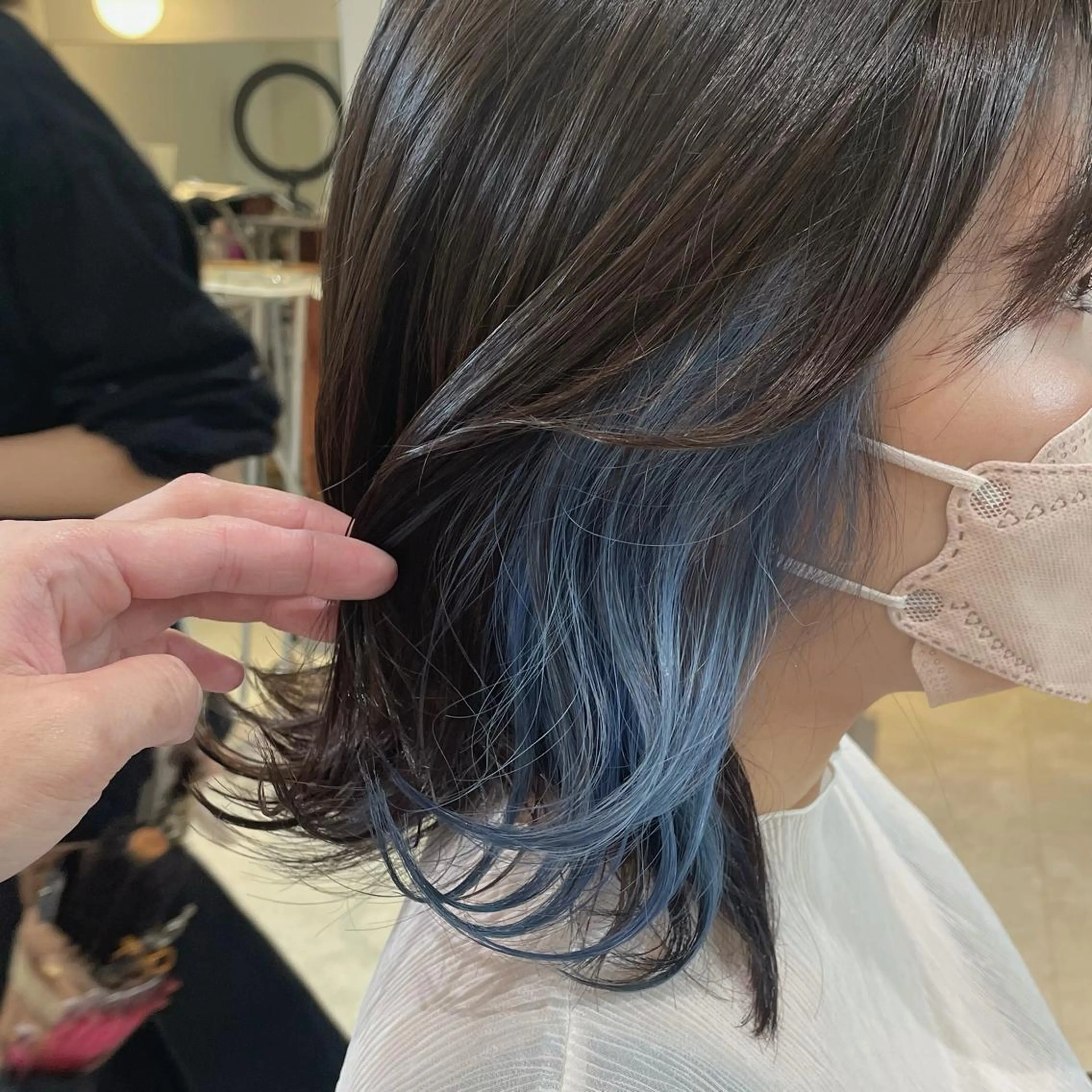 ショート カラー ヘアカラー 心斎橋/ブリーチなし 髪質改善/レイヤーのヘアスタイル