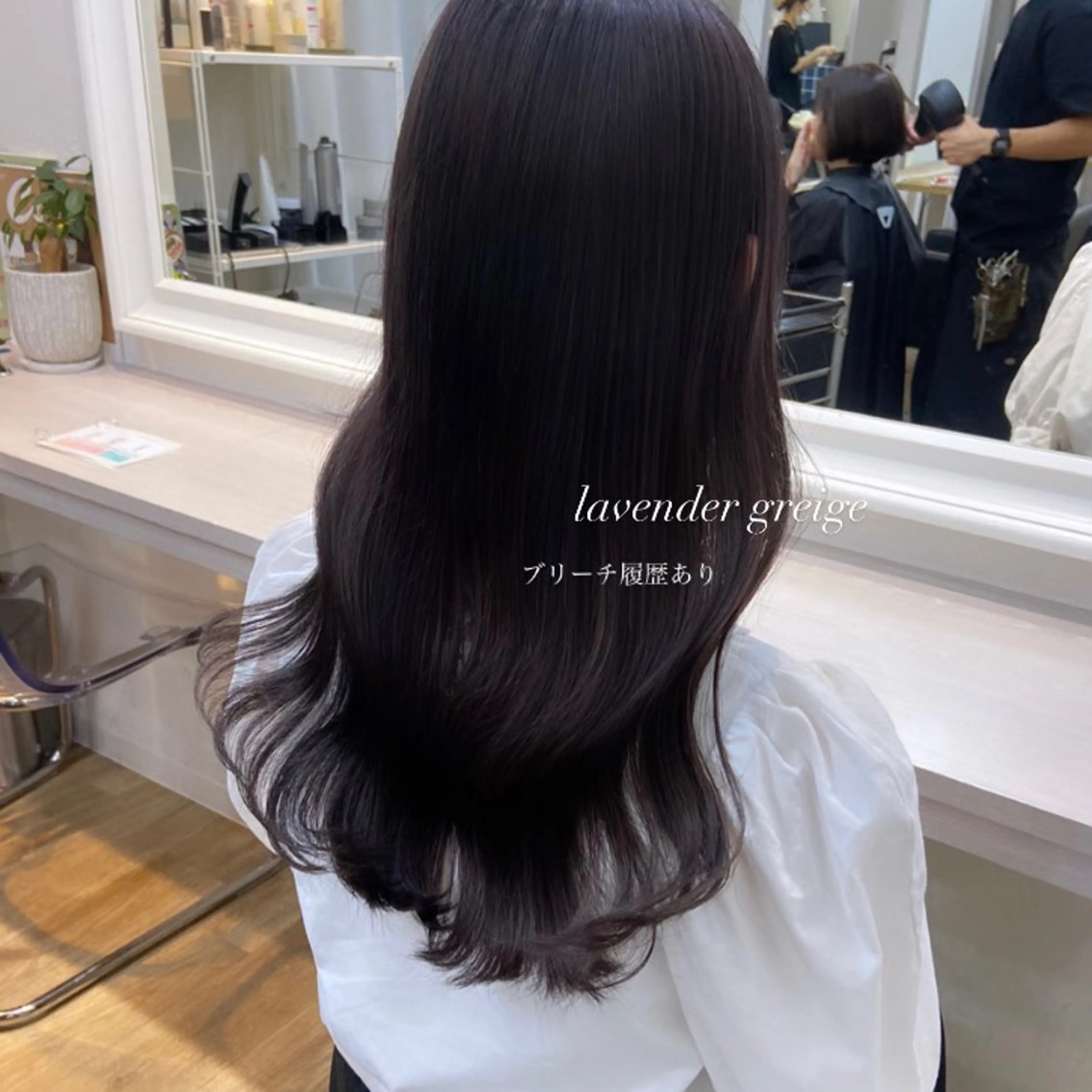 セミロング カラー ベージュカラー ブリーチ ケアブリーチ 透明感カラー ダブルカラー mai 🥀 パーマモデル募集🌀のヘアスタイル