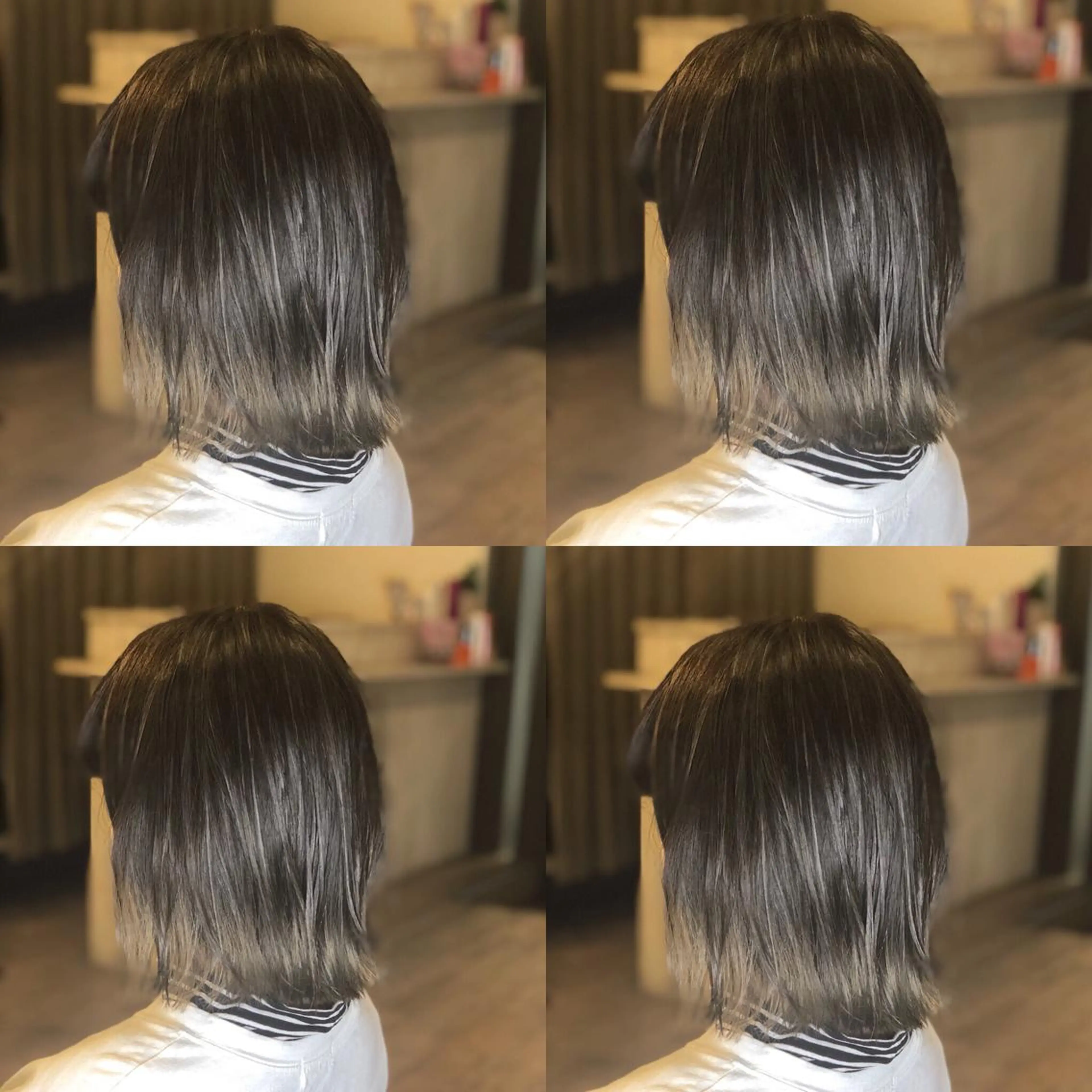 ショート カラー ブリーチ ハイライトカラー ハイライト ヘアカラー トリートメント JIL BLAN 京都のヘアスタイル