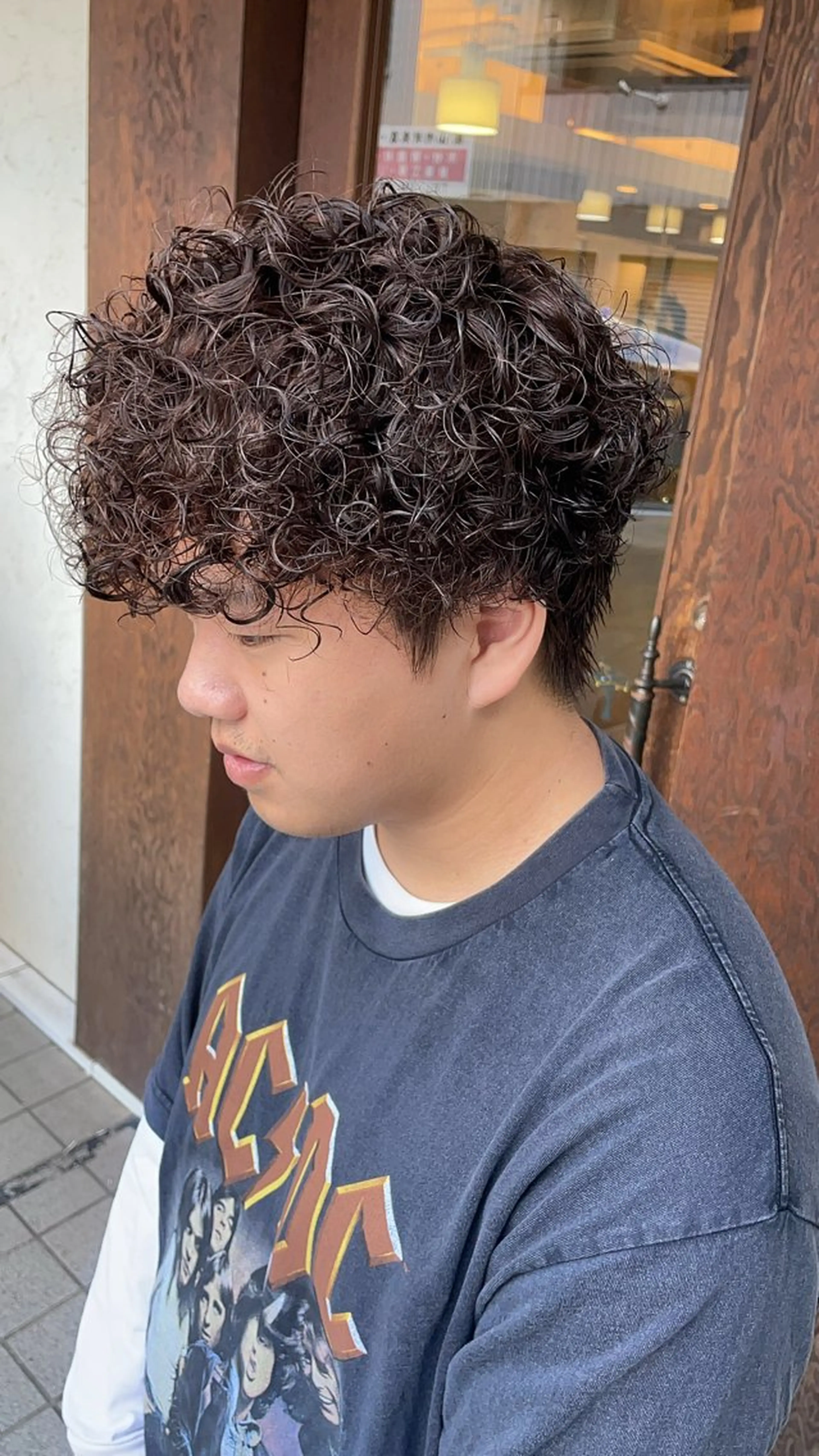 パーマ メンズ カット パーマ 前川 万都里のヘアスタイル