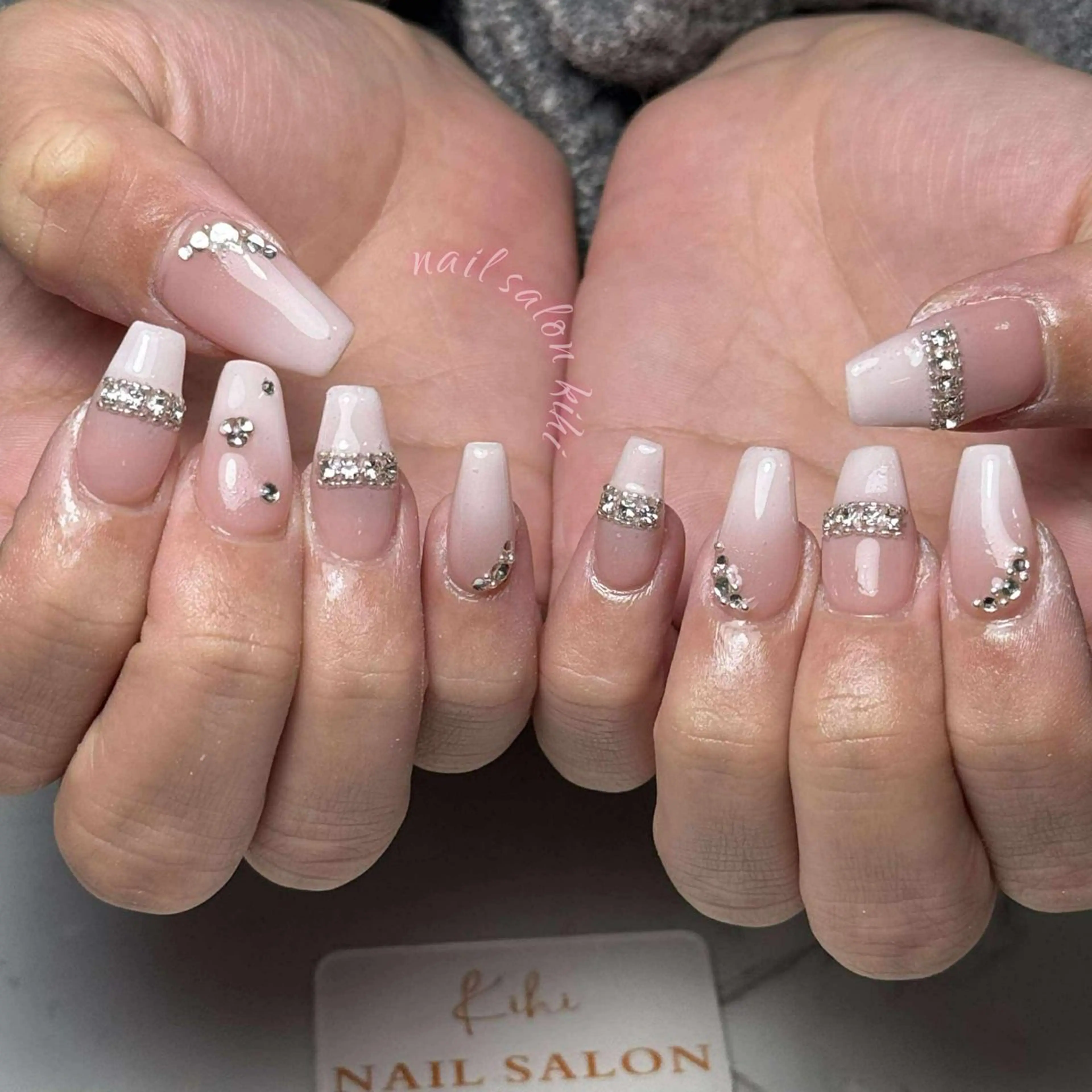 ネイル アートネイル フレンチネイル ジェルネイル グラデーション 韓国ネイル ハンドネイル ハンドケア Nail Salon Kihi さくらのネイルデザイン