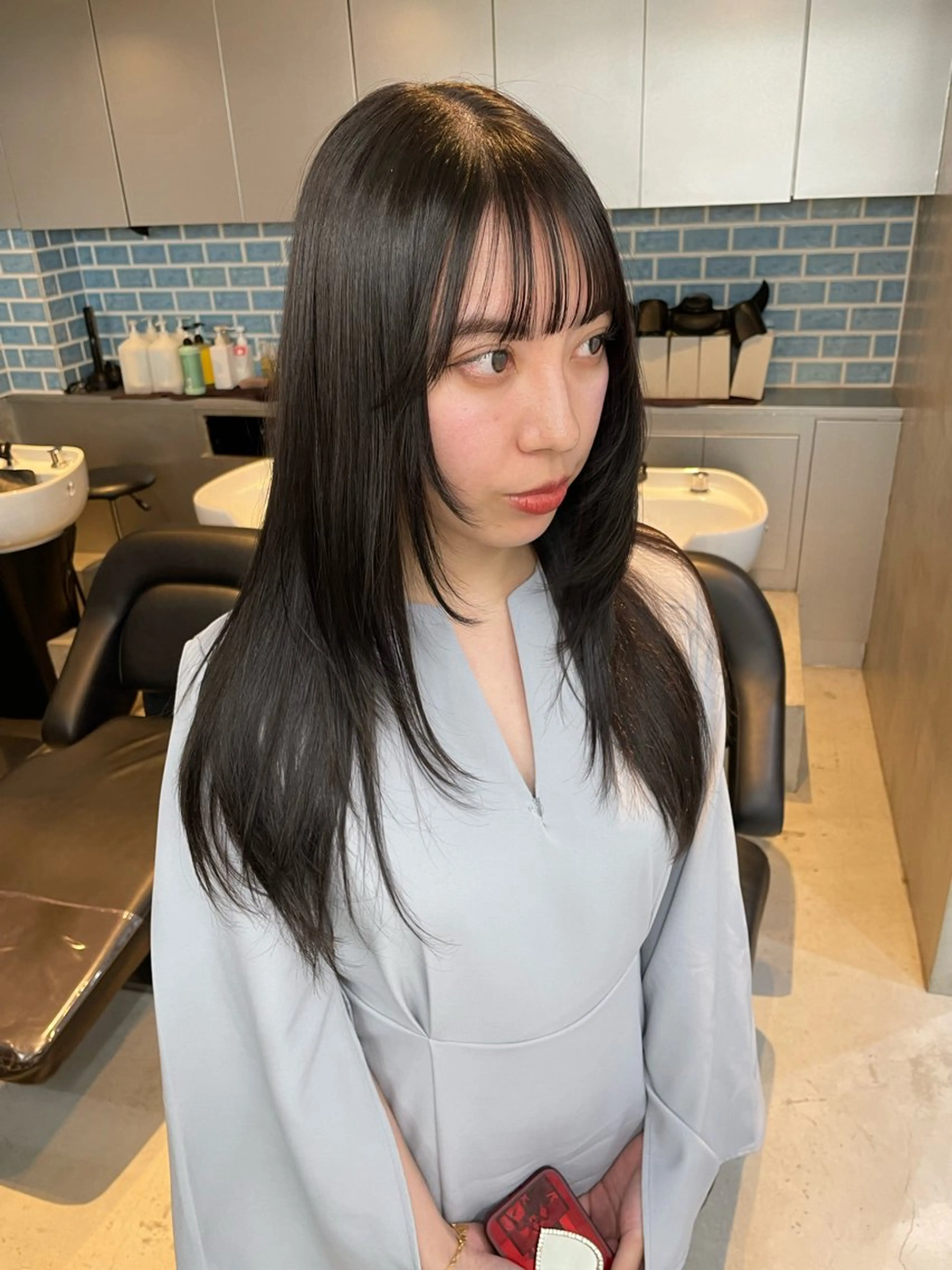 セミロング 🐰ほのか /透明感カラーのヘアスタイル