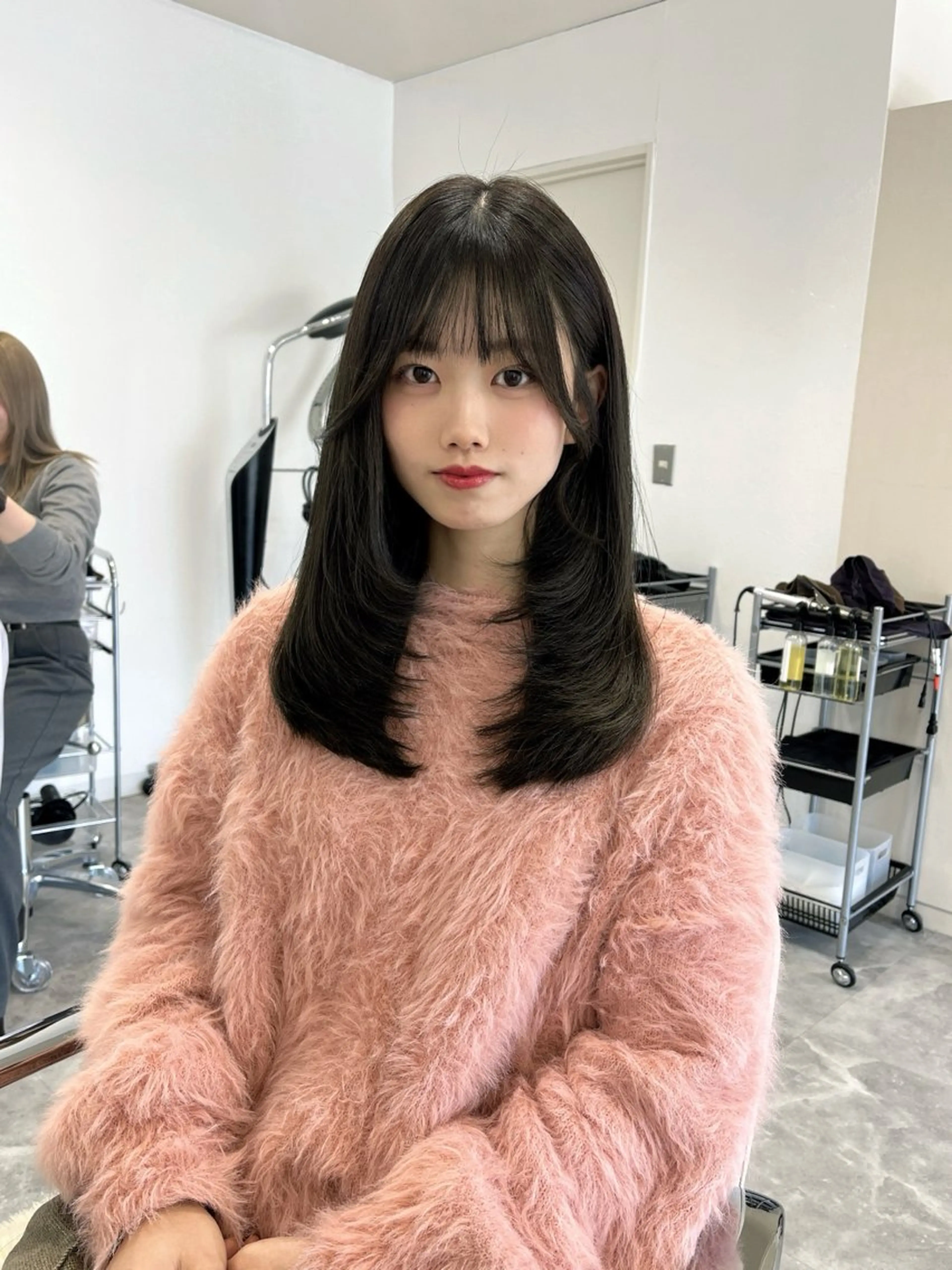 ロング ヘアカラー トリートメント 𝑴𝑰𝑯𝑶 ／ワンホンヘアのヘアスタイル