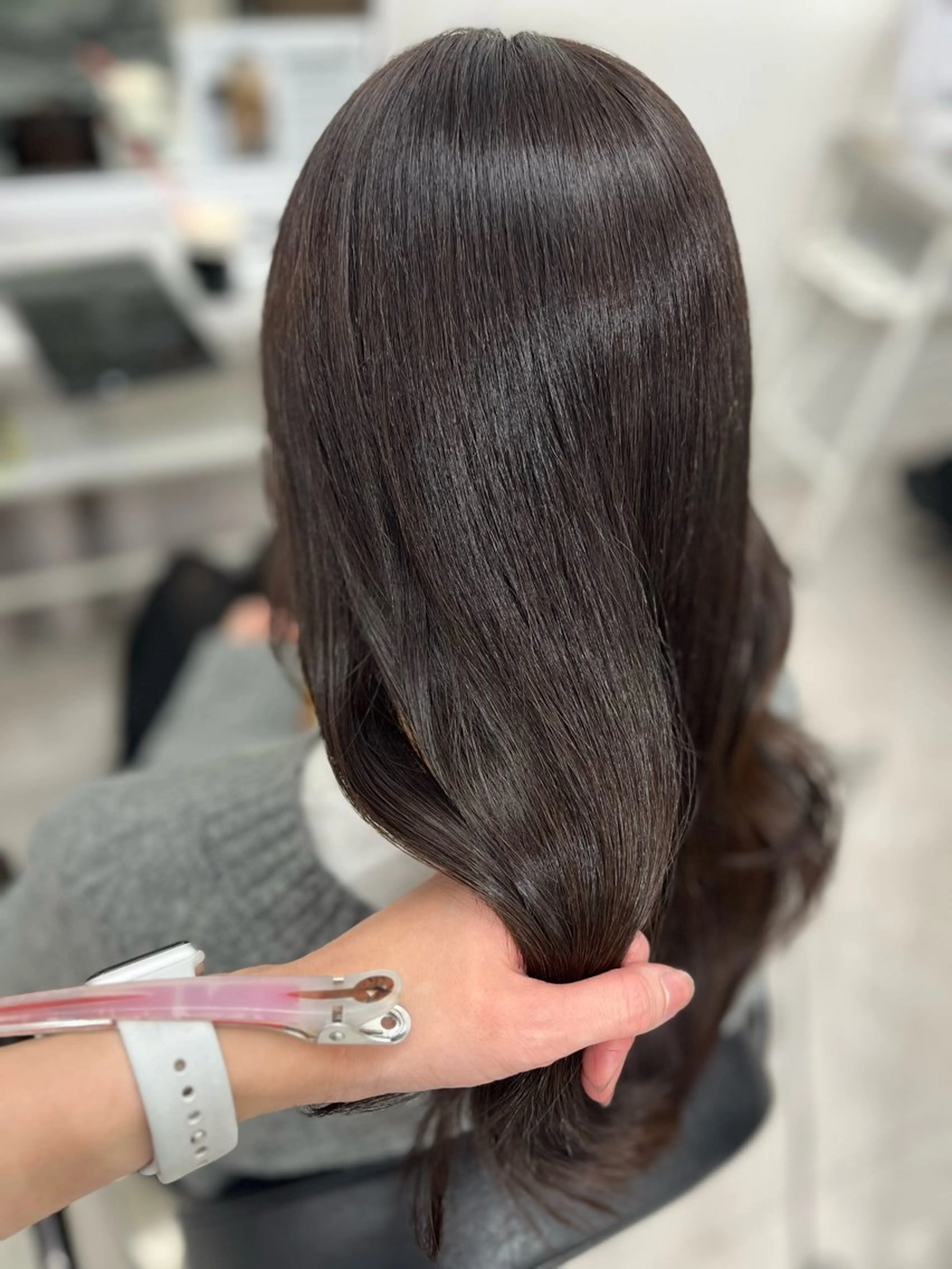 セミロング カラー ブラウンカラー ラベンダーカラー ラベンダーブラウン ヘアカラー トリートメント 🫧ぷる艶カラー🫧 Yuubi🦩のヘアスタイル