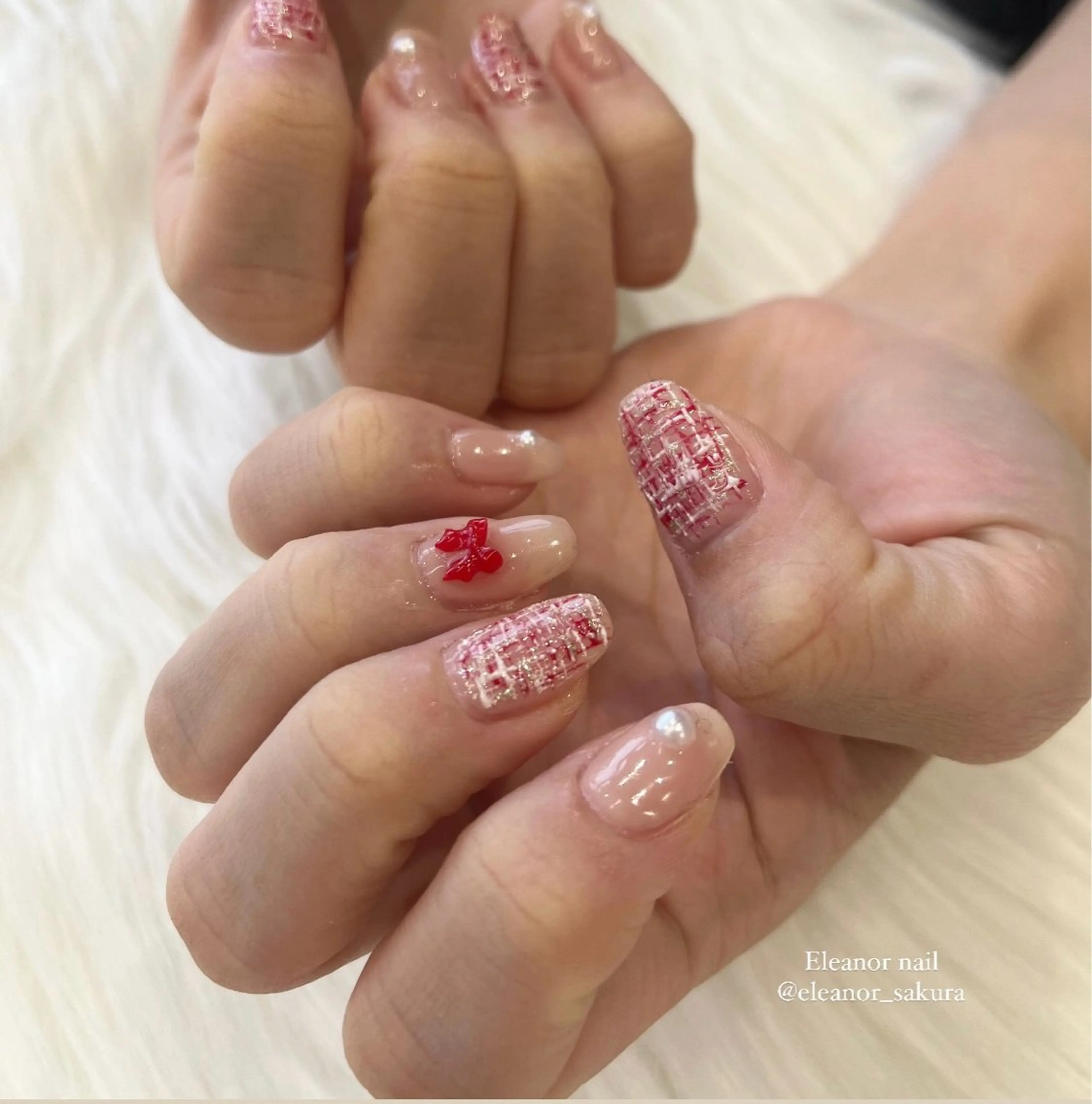 ネイル 冬ネイル クリスマス Sakura 🩵のネイルデザイン