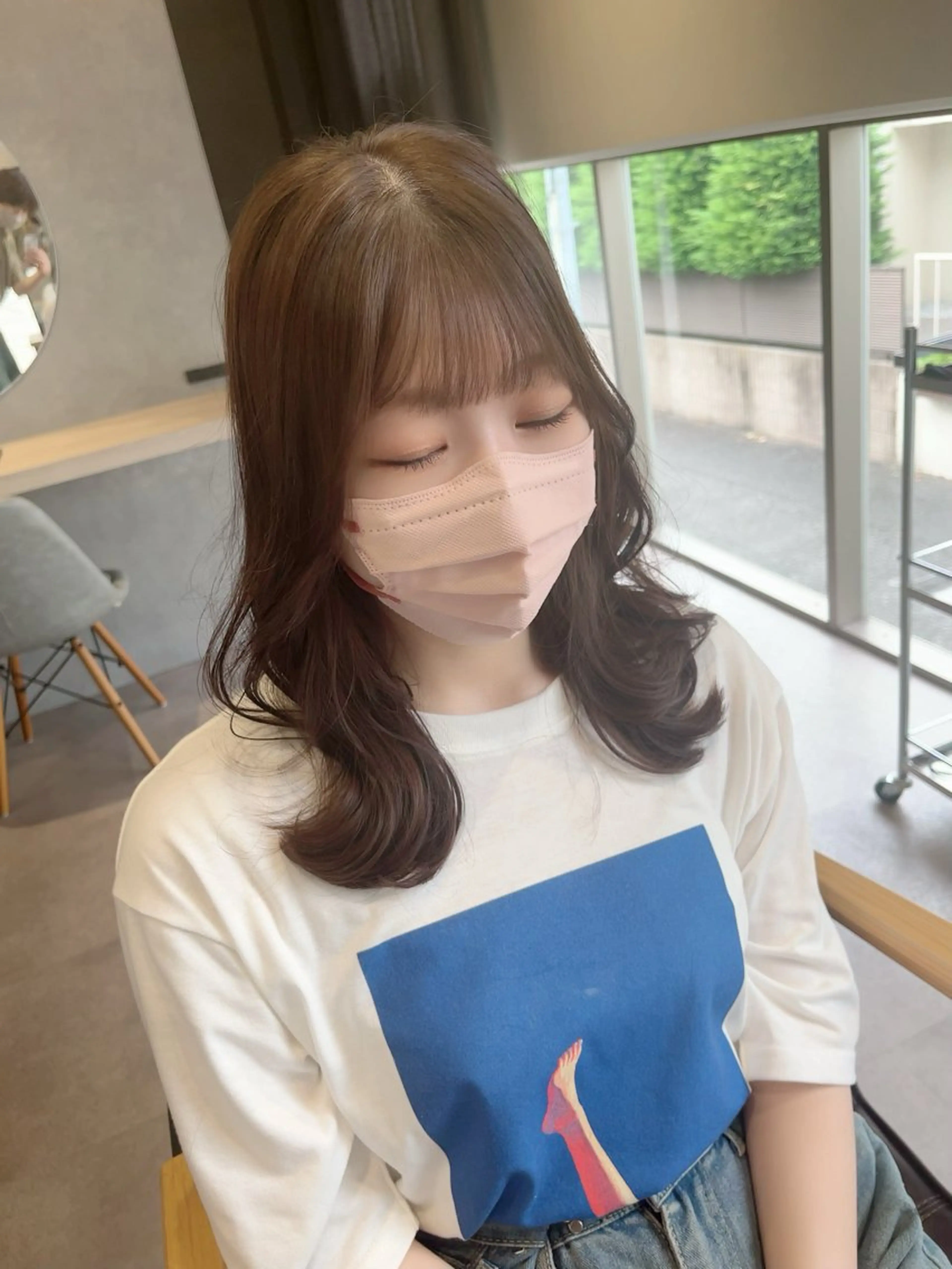 ミディアム カラー パーマ ヘアアレンジ カット ヘアカラー ヘッドスパ 佐藤優太朗 似合わせ/髪質改善のヘアスタイル
