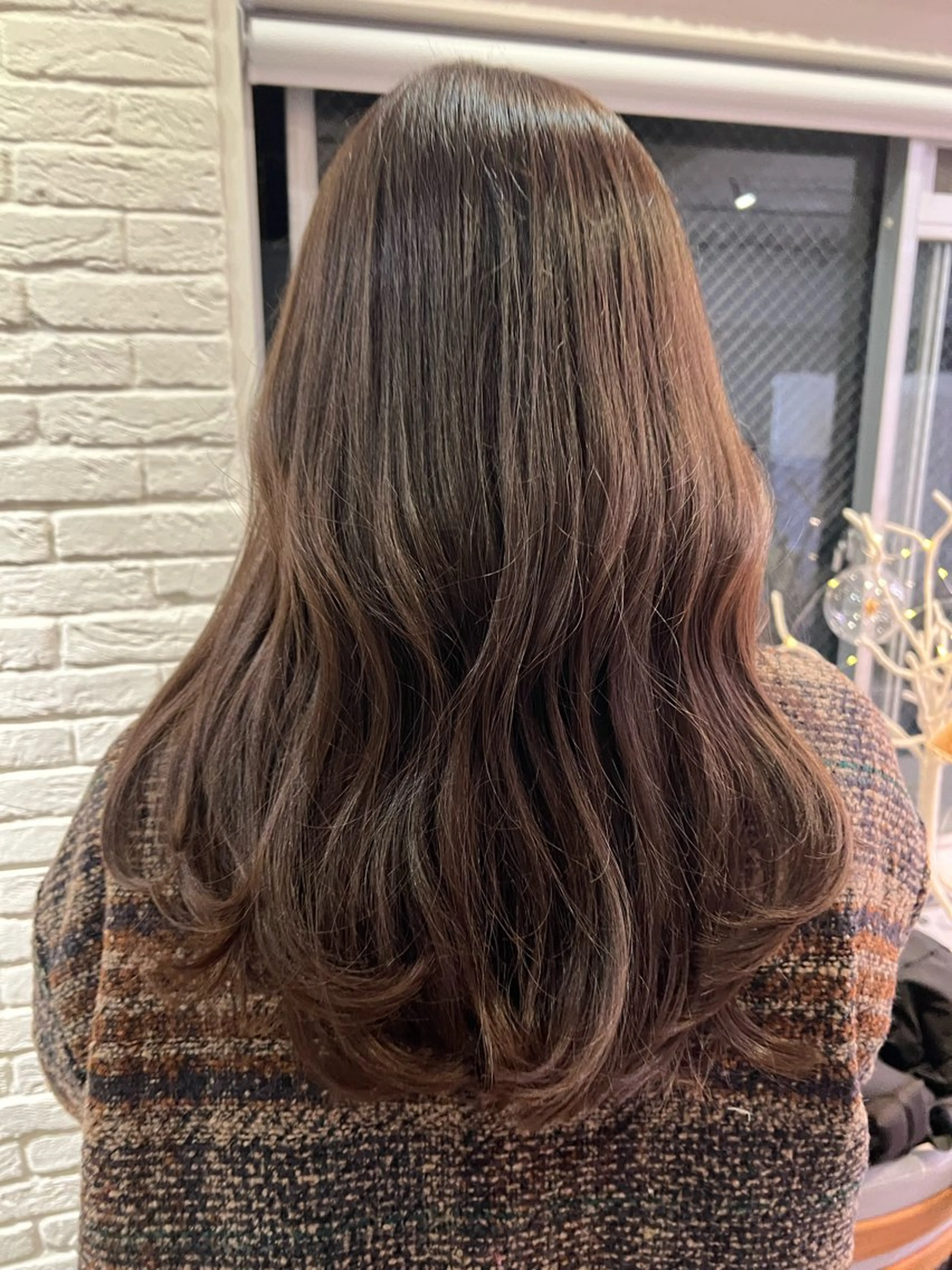 セミロング カット ヘアカラー トリートメント ふんわりテディピンク /mao🧸🎀のヘアスタイル