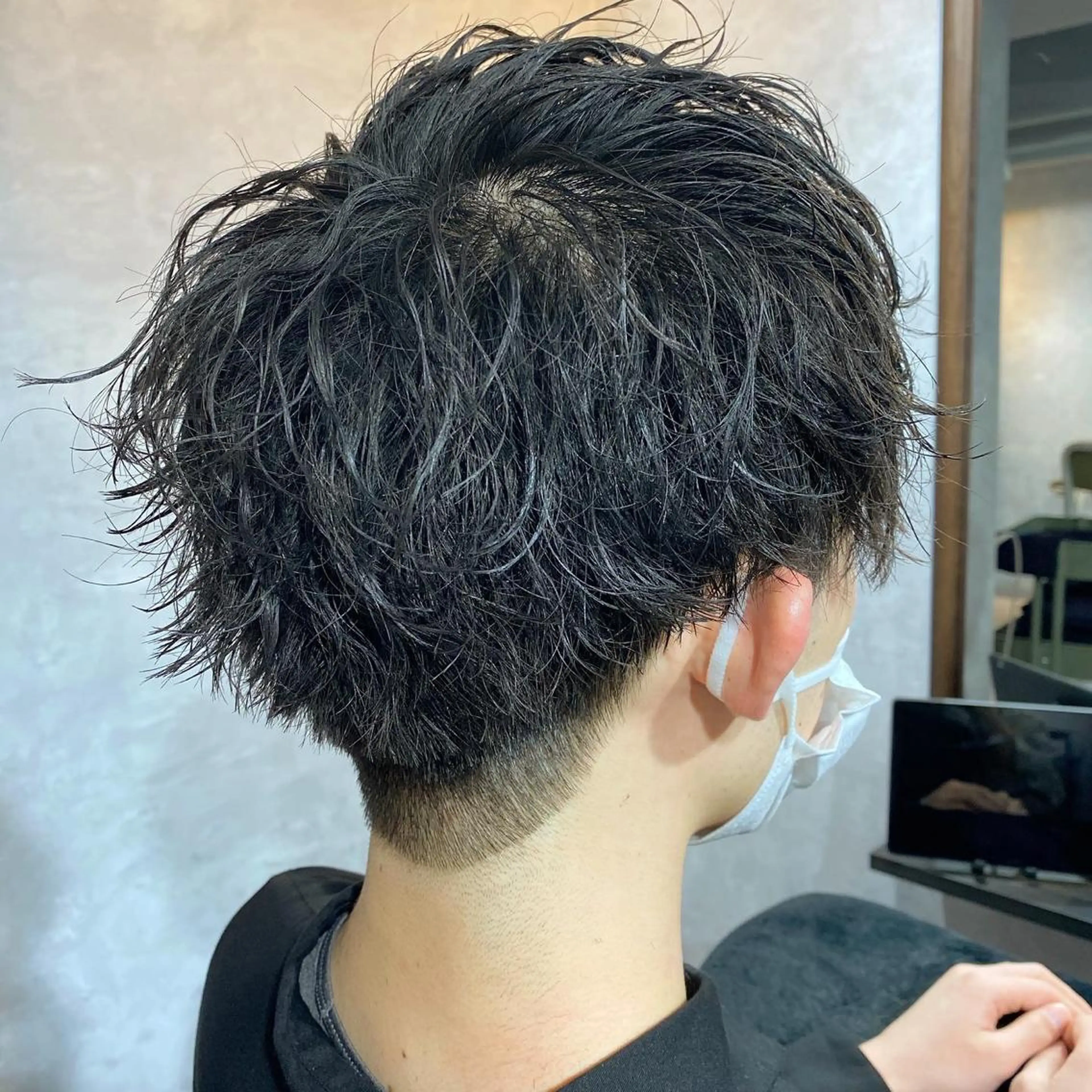 パーマ メンズ カット ヘアカラー トリートメント 久保亮太 /大人ショートのヘアスタイル