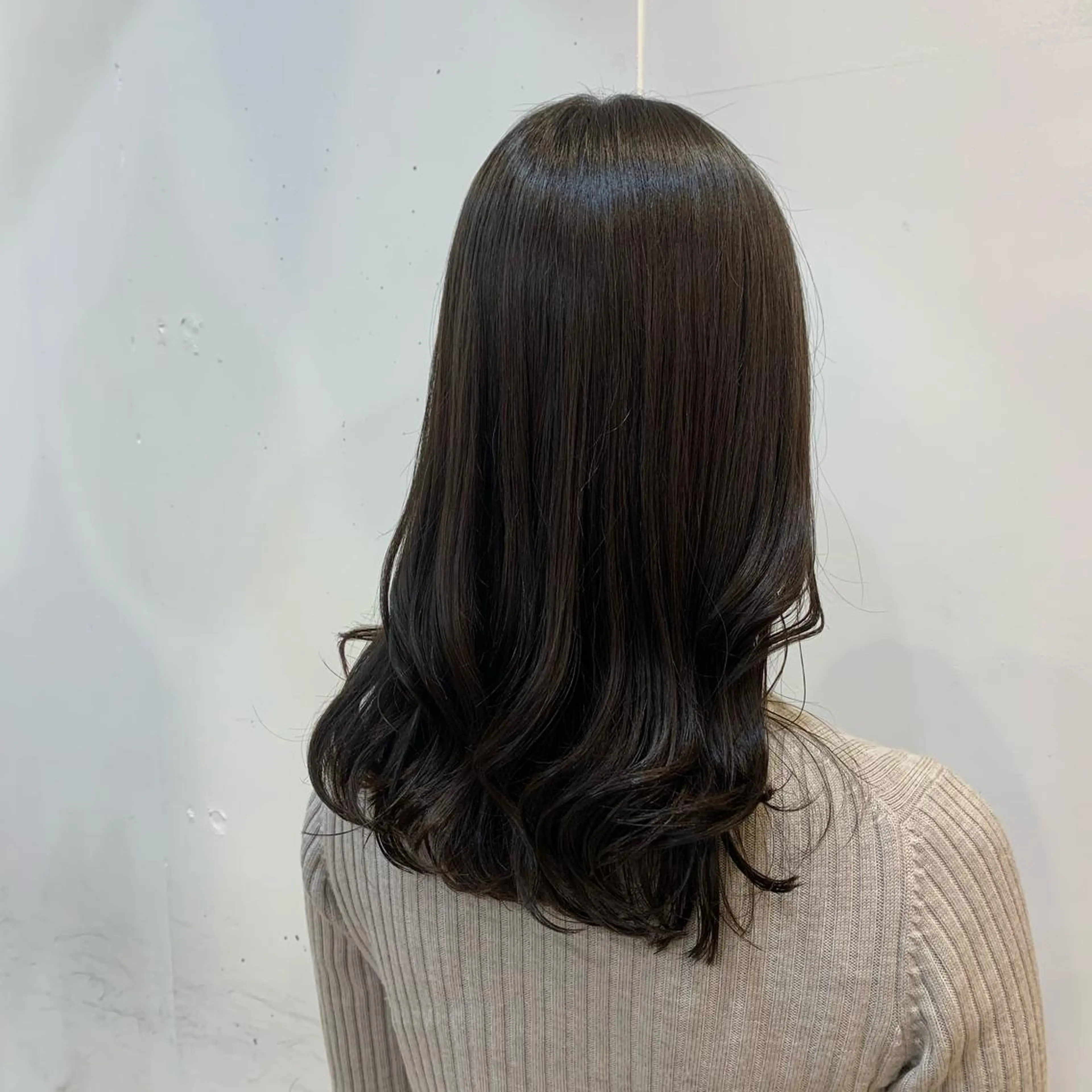 セミロング カラー まろやかカラー🤎 みなとまほのヘアスタイル