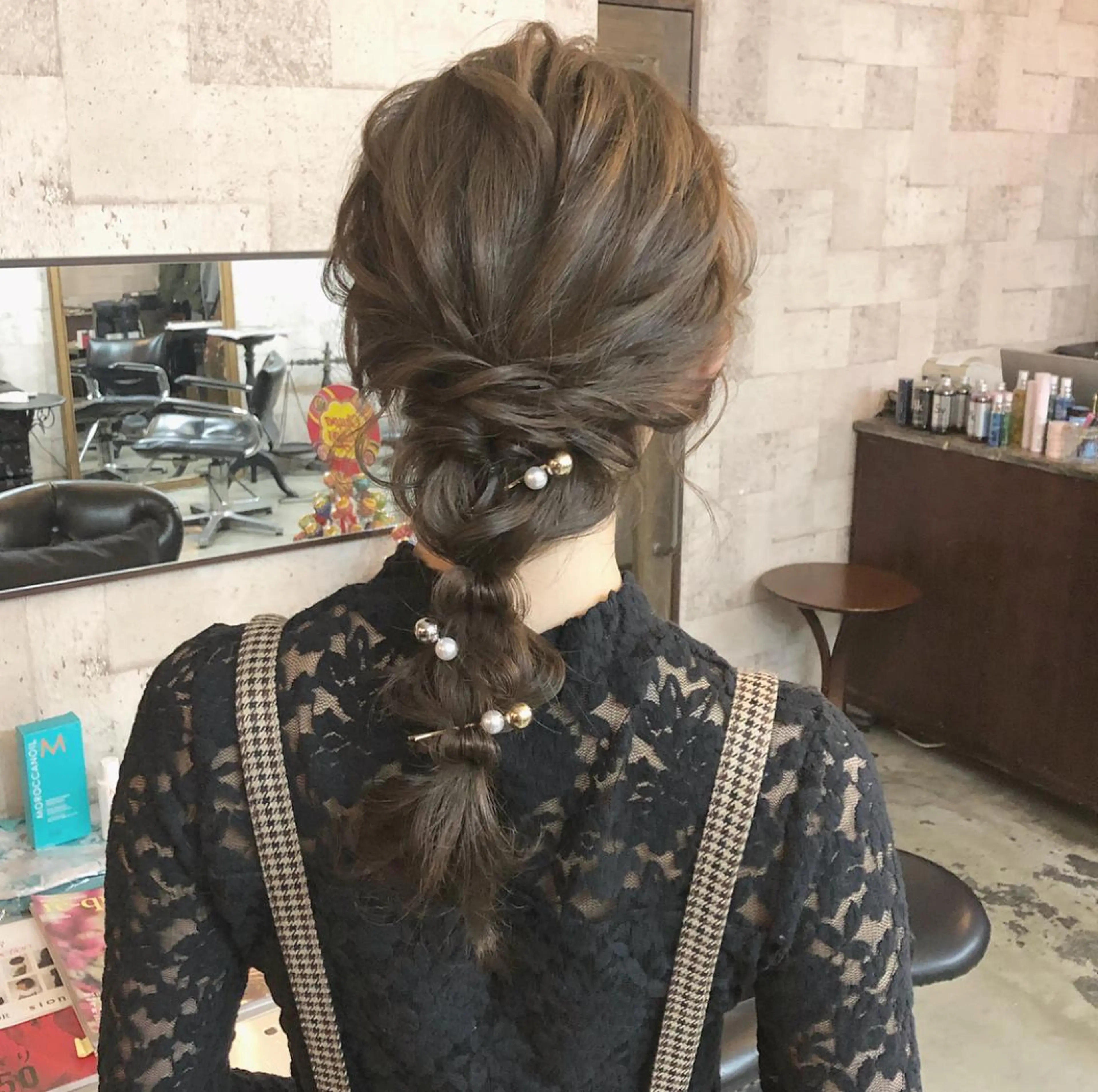 セミロング カラー ヘアアレンジ グレージュ autre所属・大久保 ひでなりのヘアスタイル